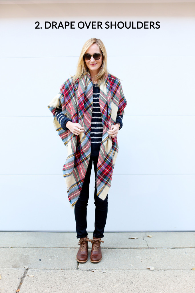 How to Tie a Blanket Scarf