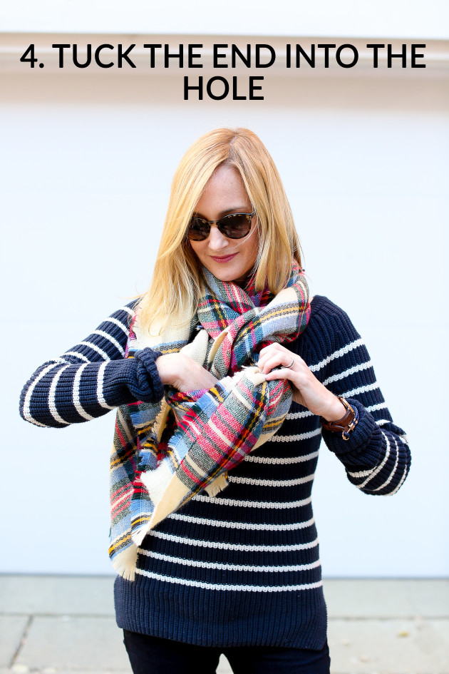 How to Tie a Blanket Scarf