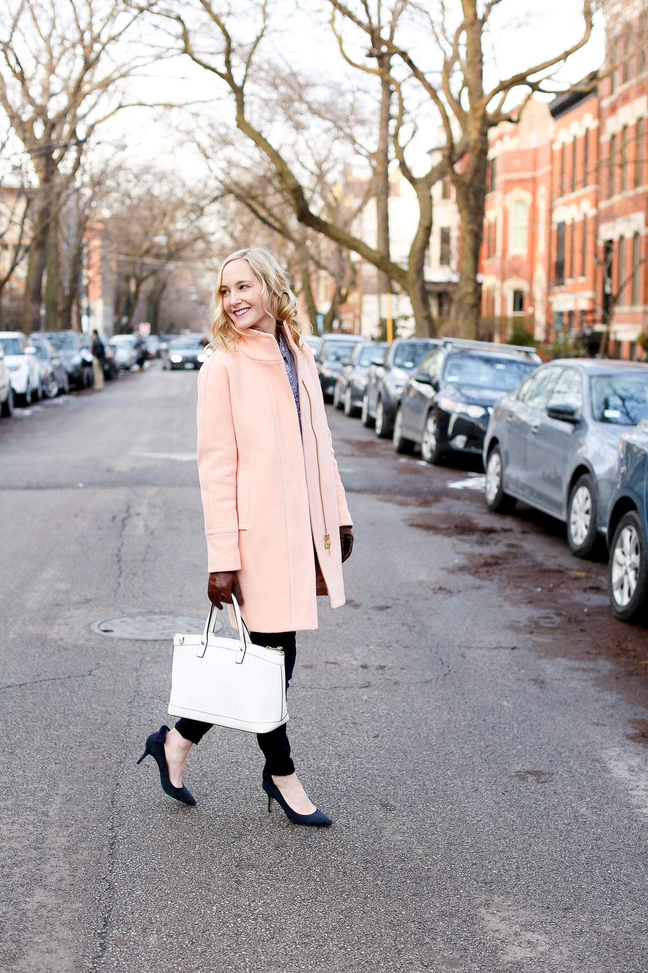 J crew shop pink coat