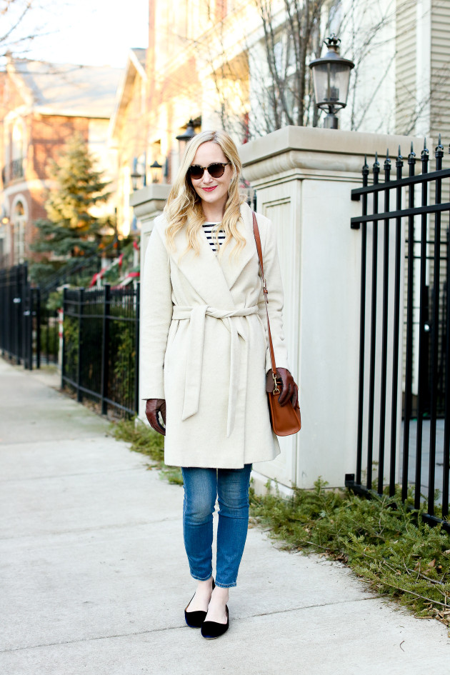 Striped Bow Top