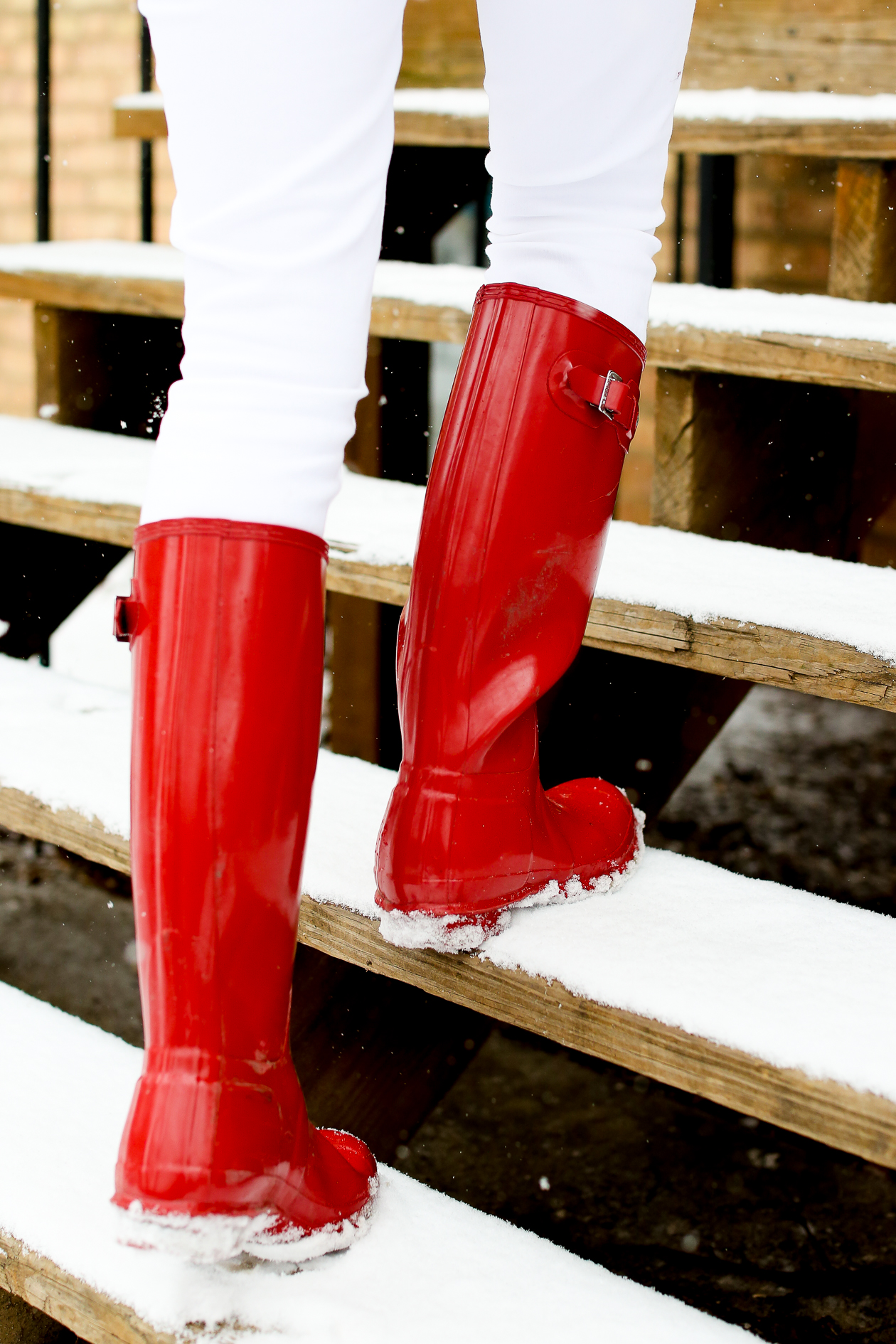 red hunter glossy original tall boots-47