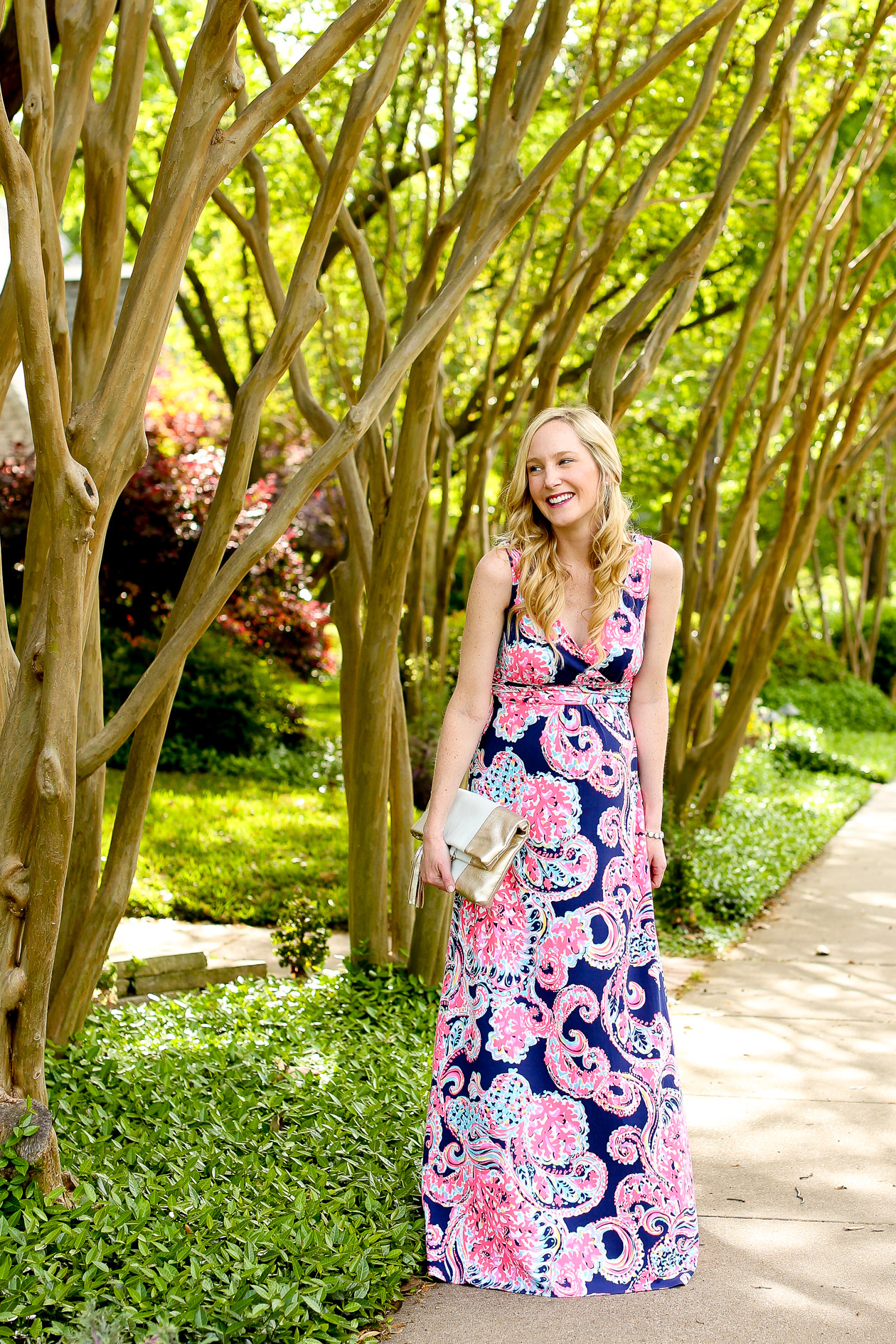 Lilly pulitzer store navy maxi dress