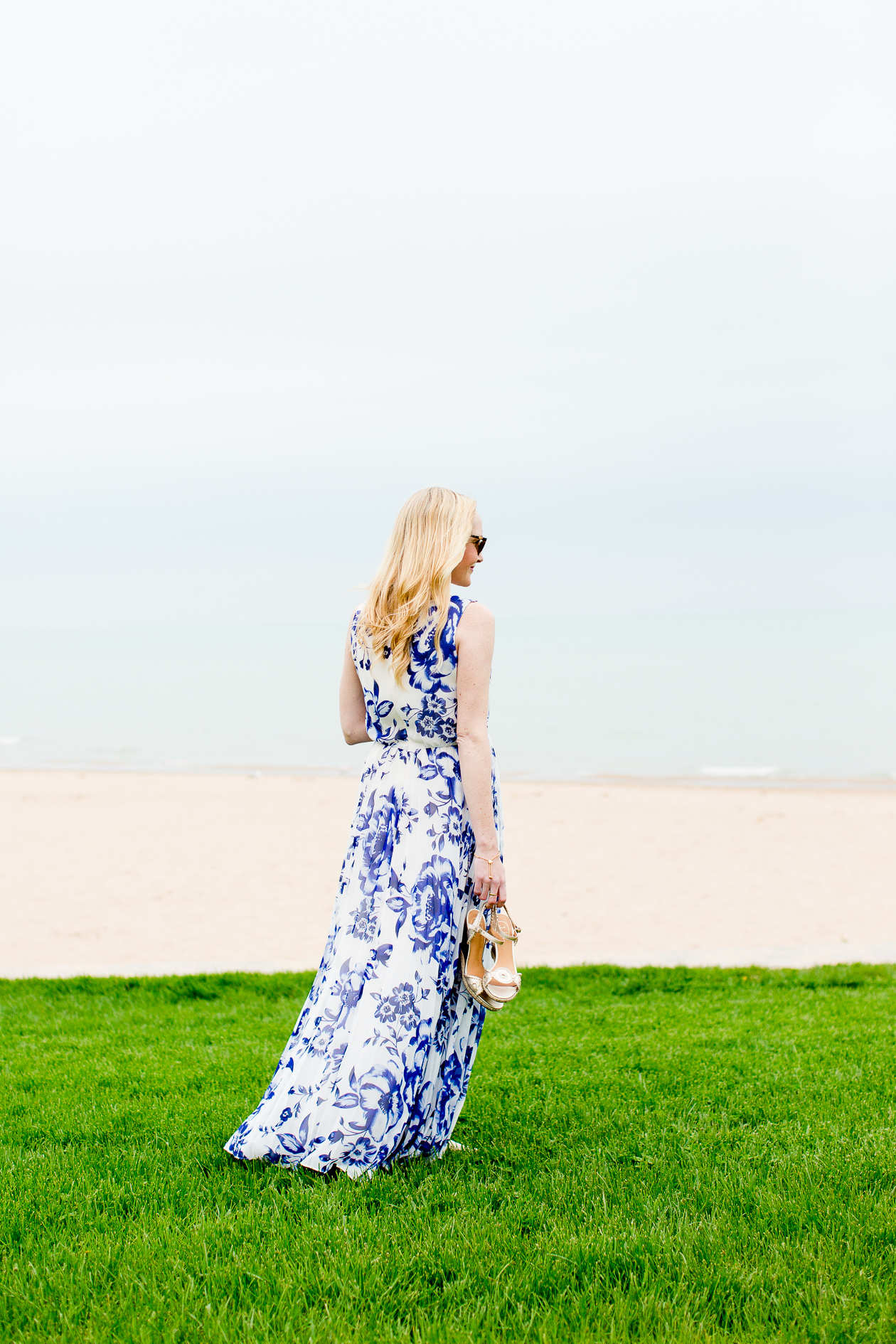 Eliza j blue hot sale floral maxi dress