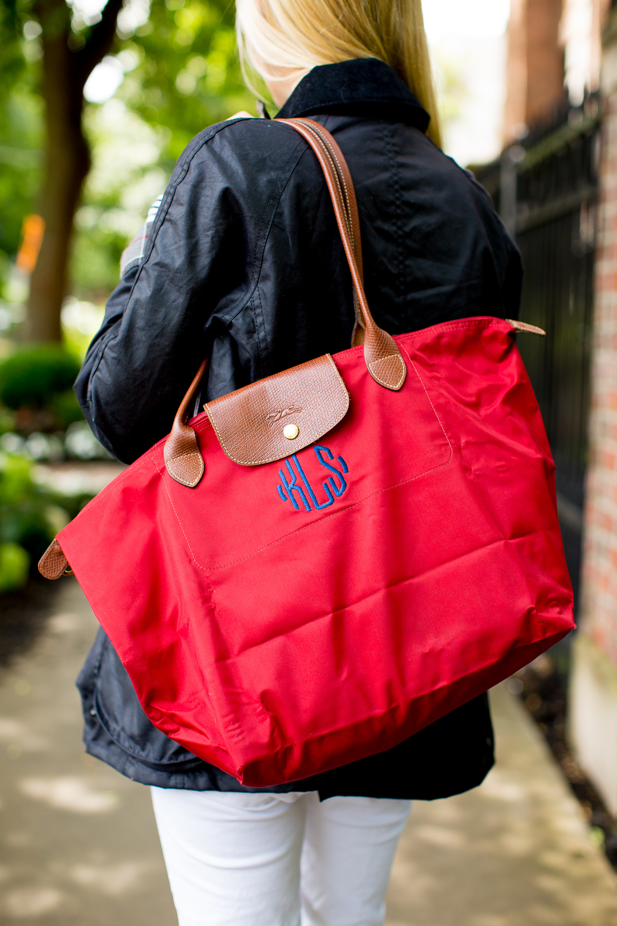 Barbour tote cheap bag red