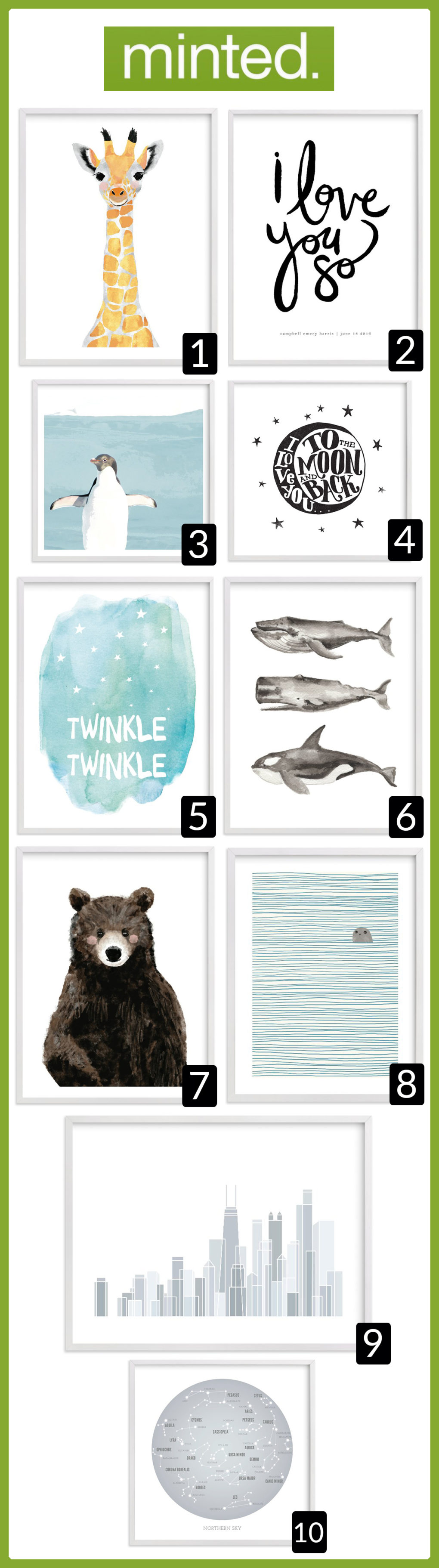 Minted Giveaway (And Help us Choose Art for the Nursery!)