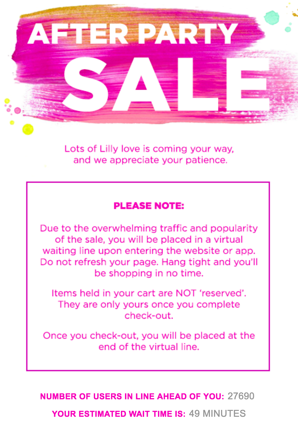 Live Feed Lilly Pulitzer After Party Sale