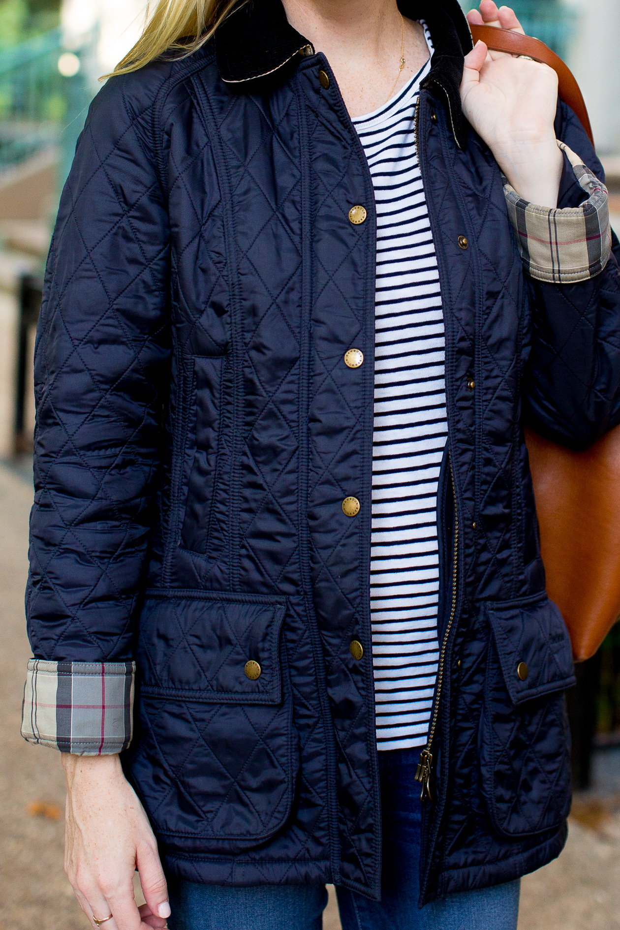 barbour beadnell polarquilt jacket navy