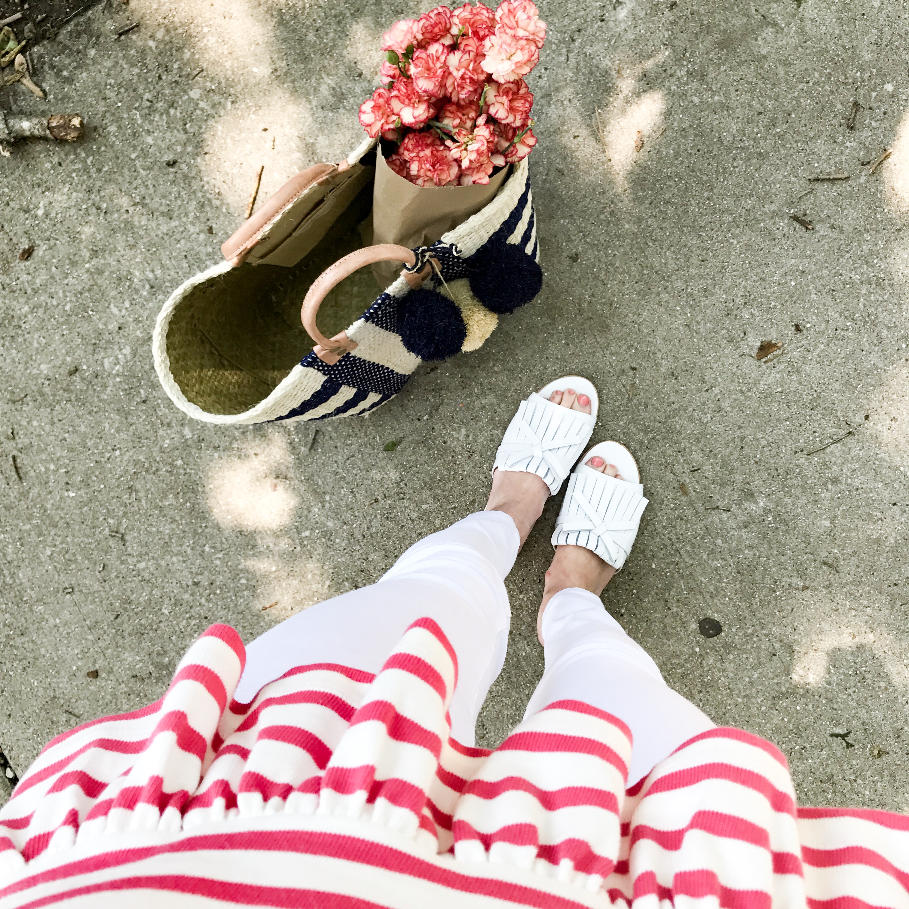 Striped Ruffled Top (On sale!)