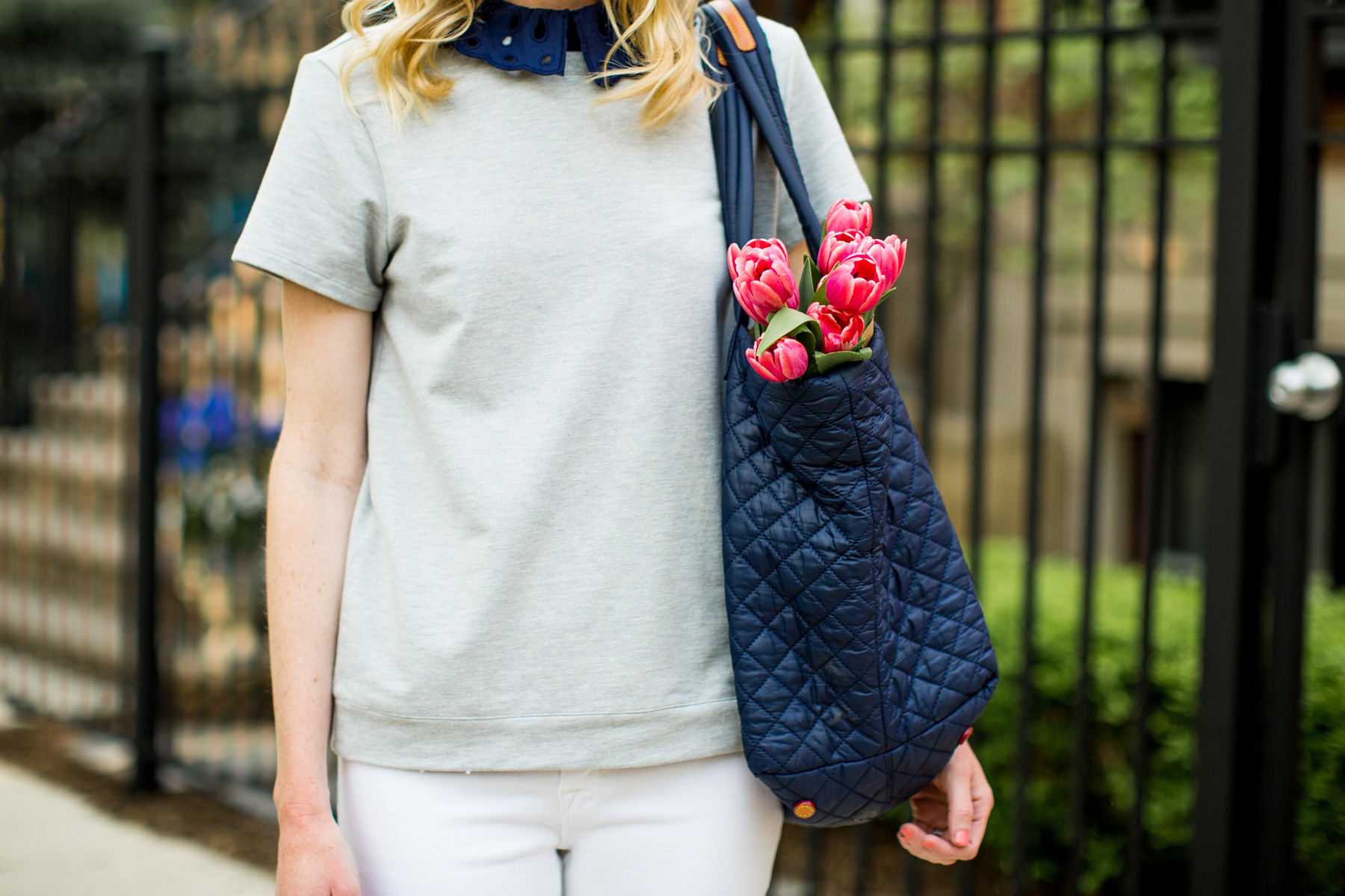 Eyelet Collar Top 