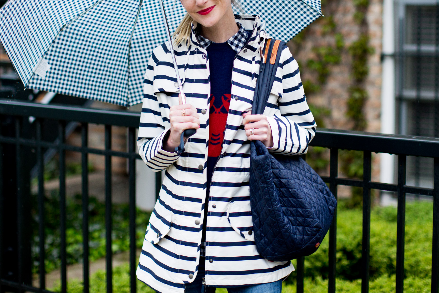 Barbour Trevose Stripe Raincoat c/o Tuckernuck