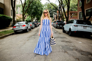 Larkin Tiered Striped Maxi Dress