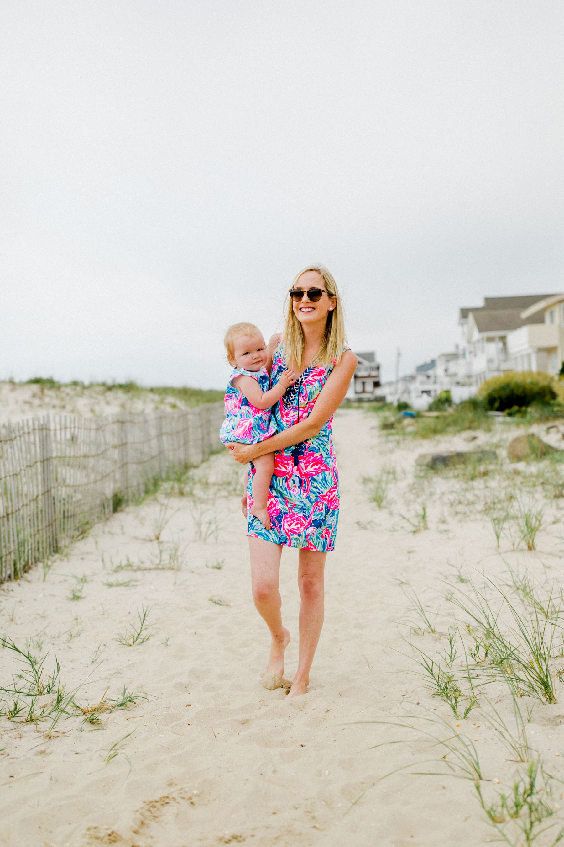 Matching Flamingo Clothing for Baby and Mum