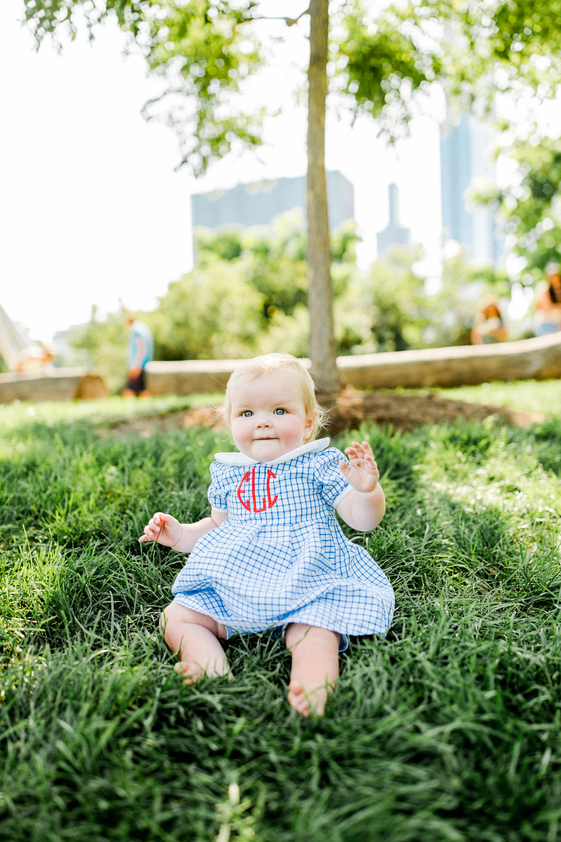 baby monogrammed dress