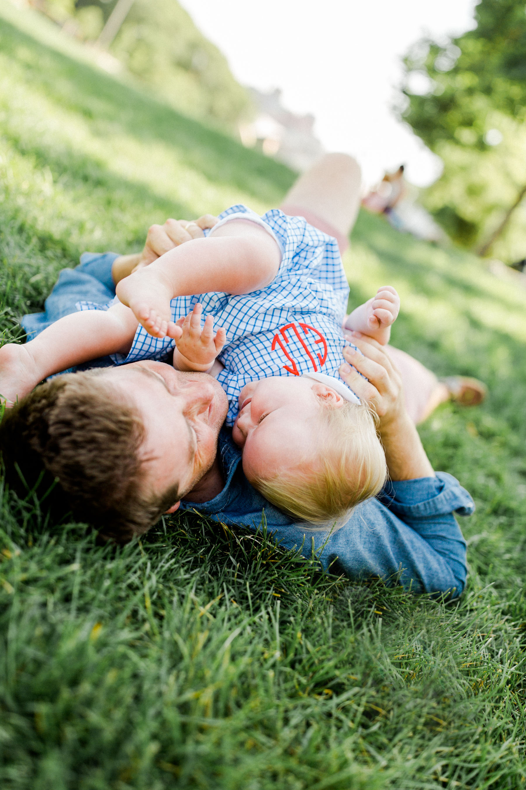 Father daughter playtime at the park