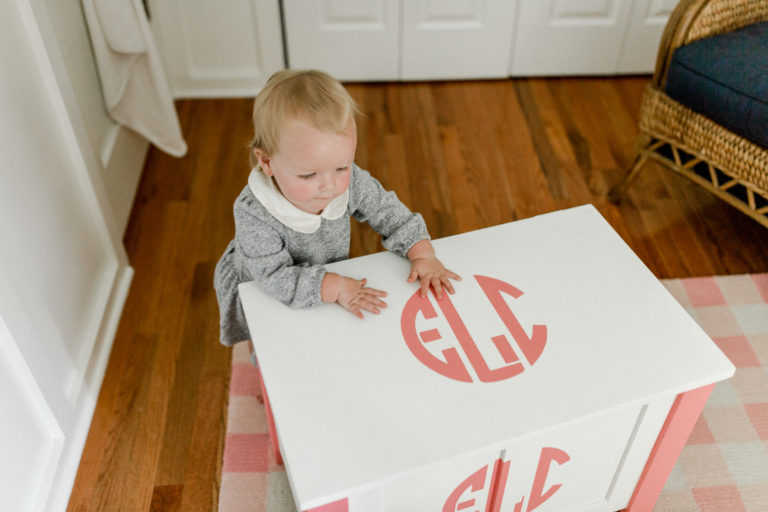 Monogrammed Toy Chest