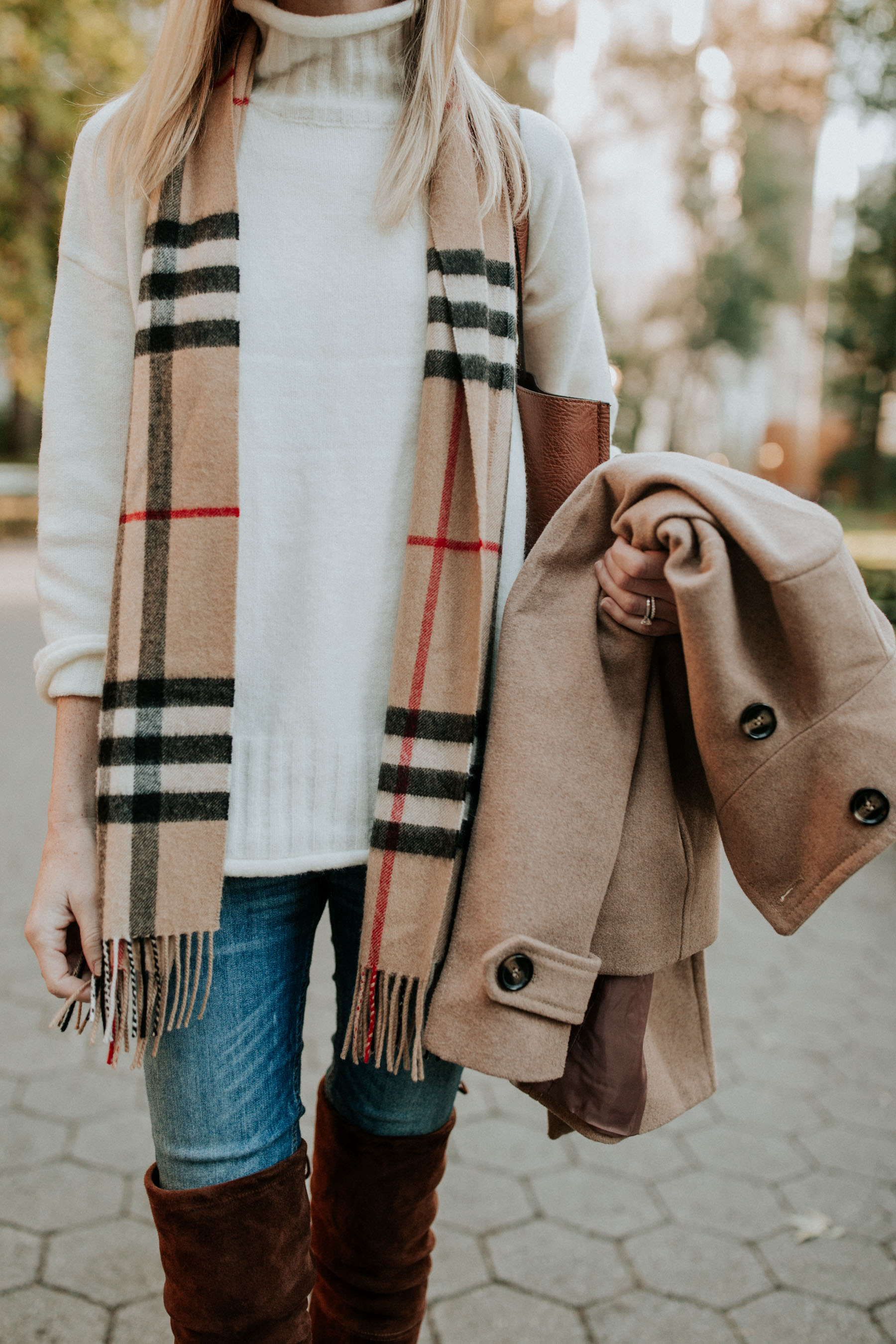 $38 Camel Peacoat for Fall - Chicago Fashion Blogger Kelly in the City