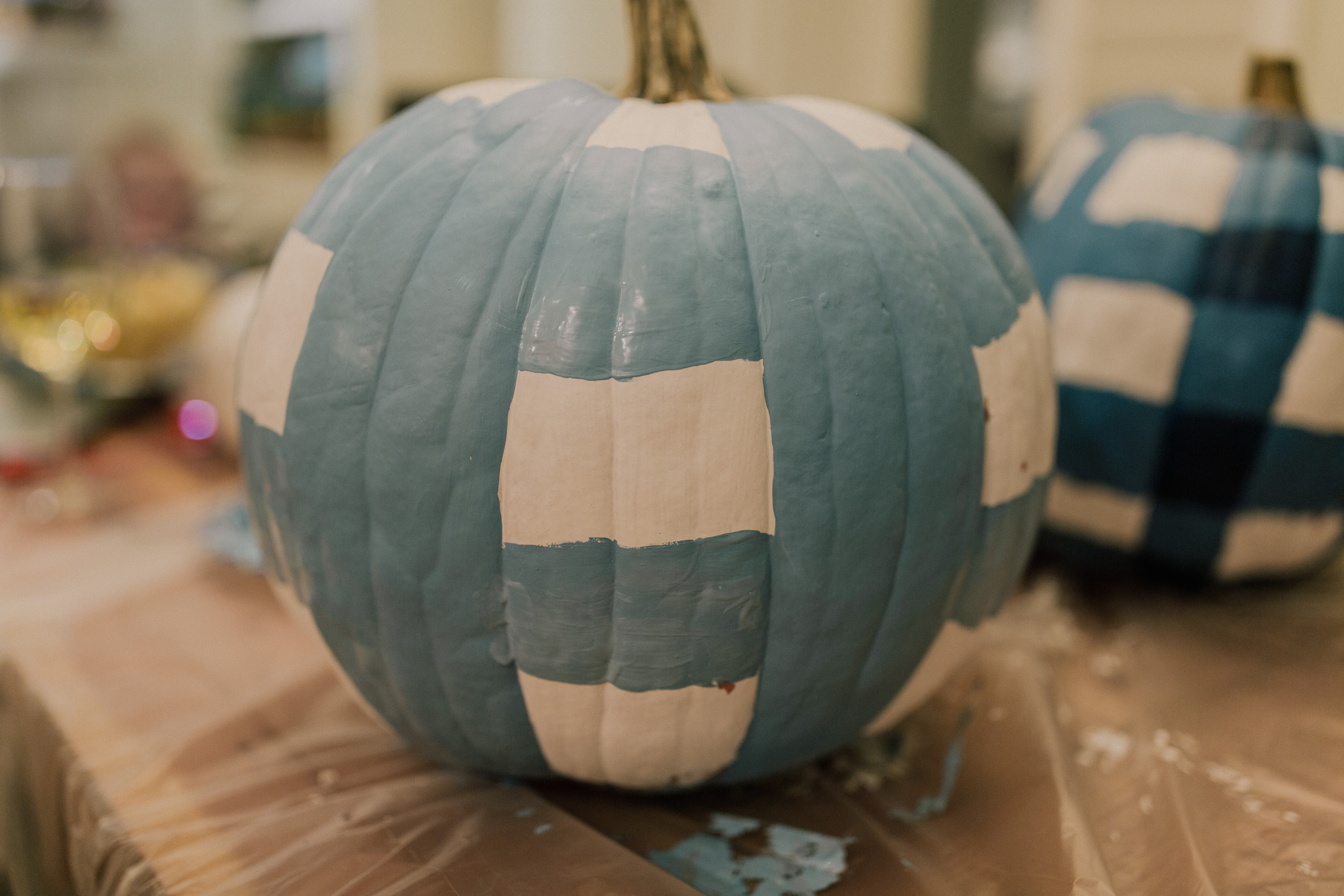 DIY Gingham Pumpkins Tutorial - Step 4