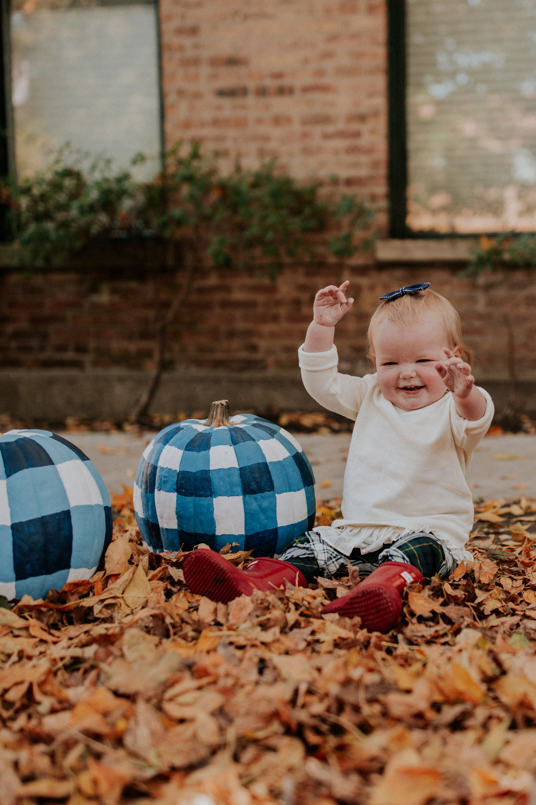 Emma and Gingham Pumpkins 