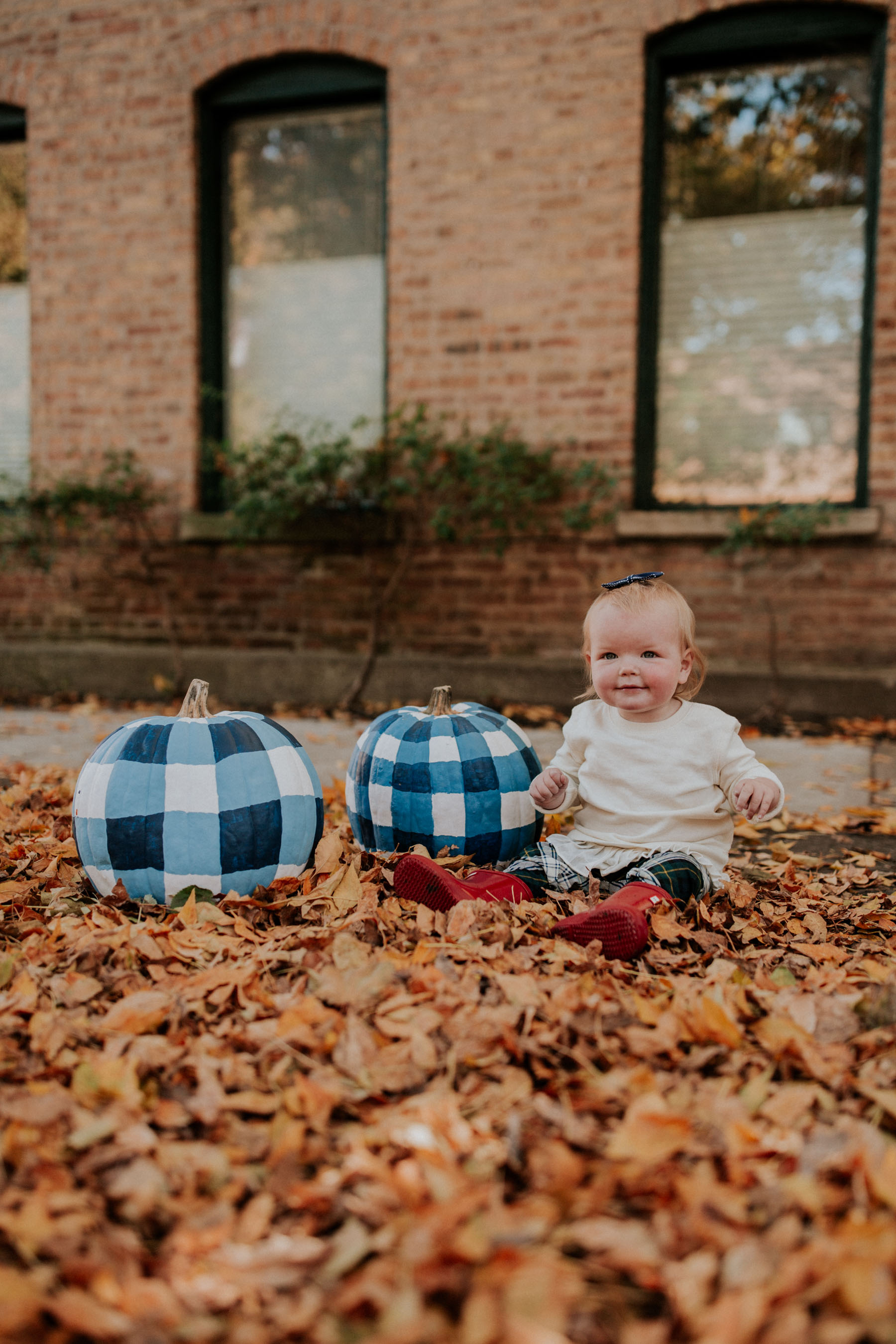 Emma and Gingham Pumpkins 