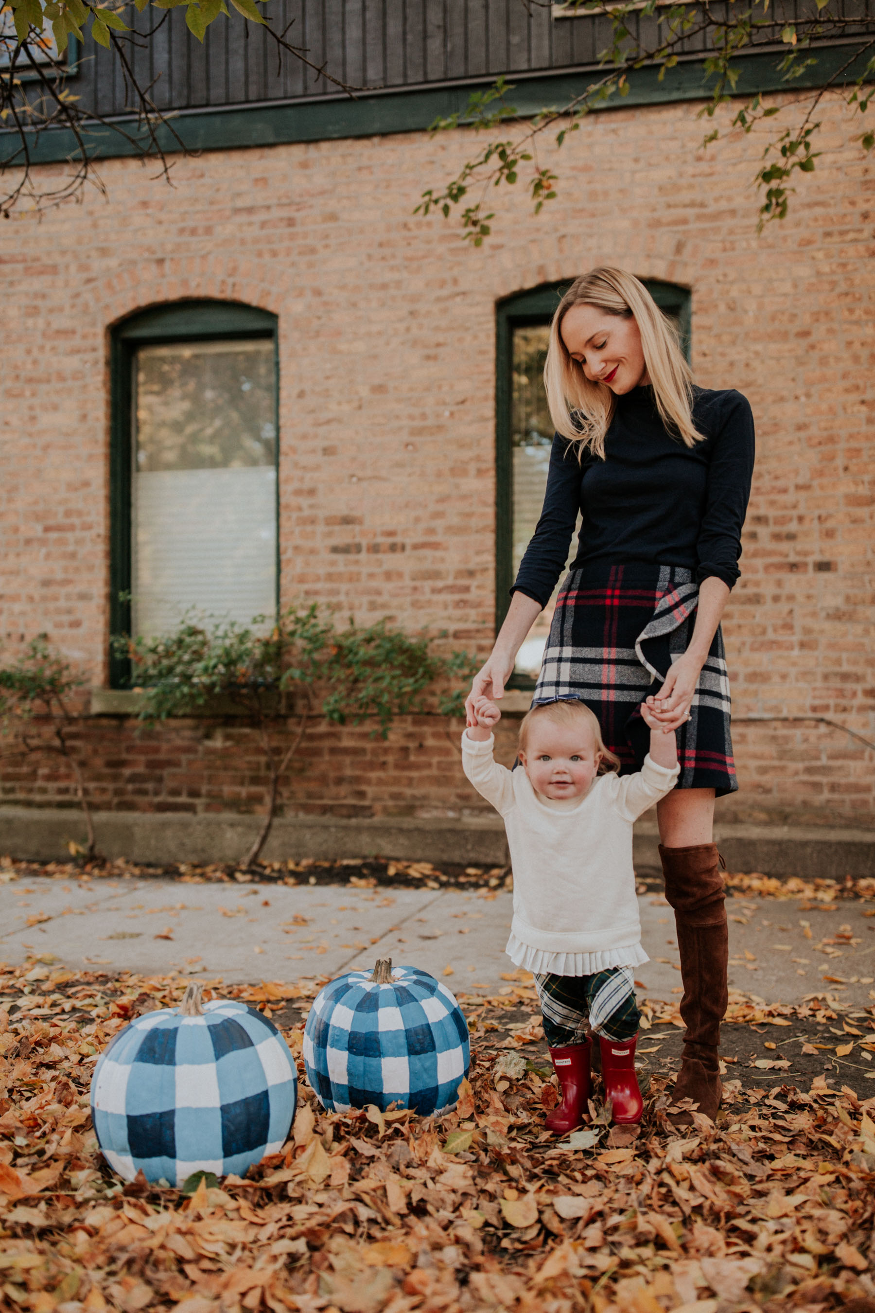 Kelly in the City and Gingham Pumpkins 