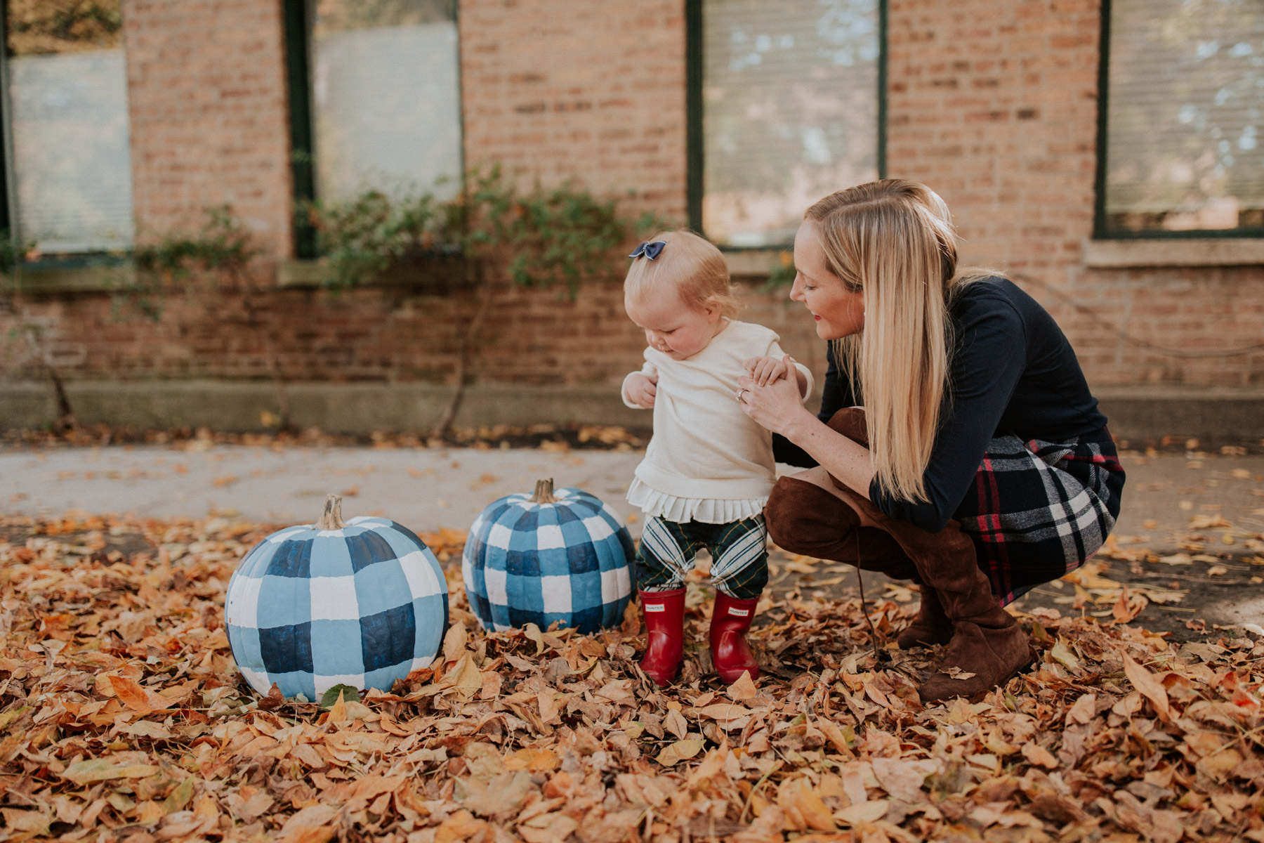 Kelly in the City and Gingham Pumpkins 