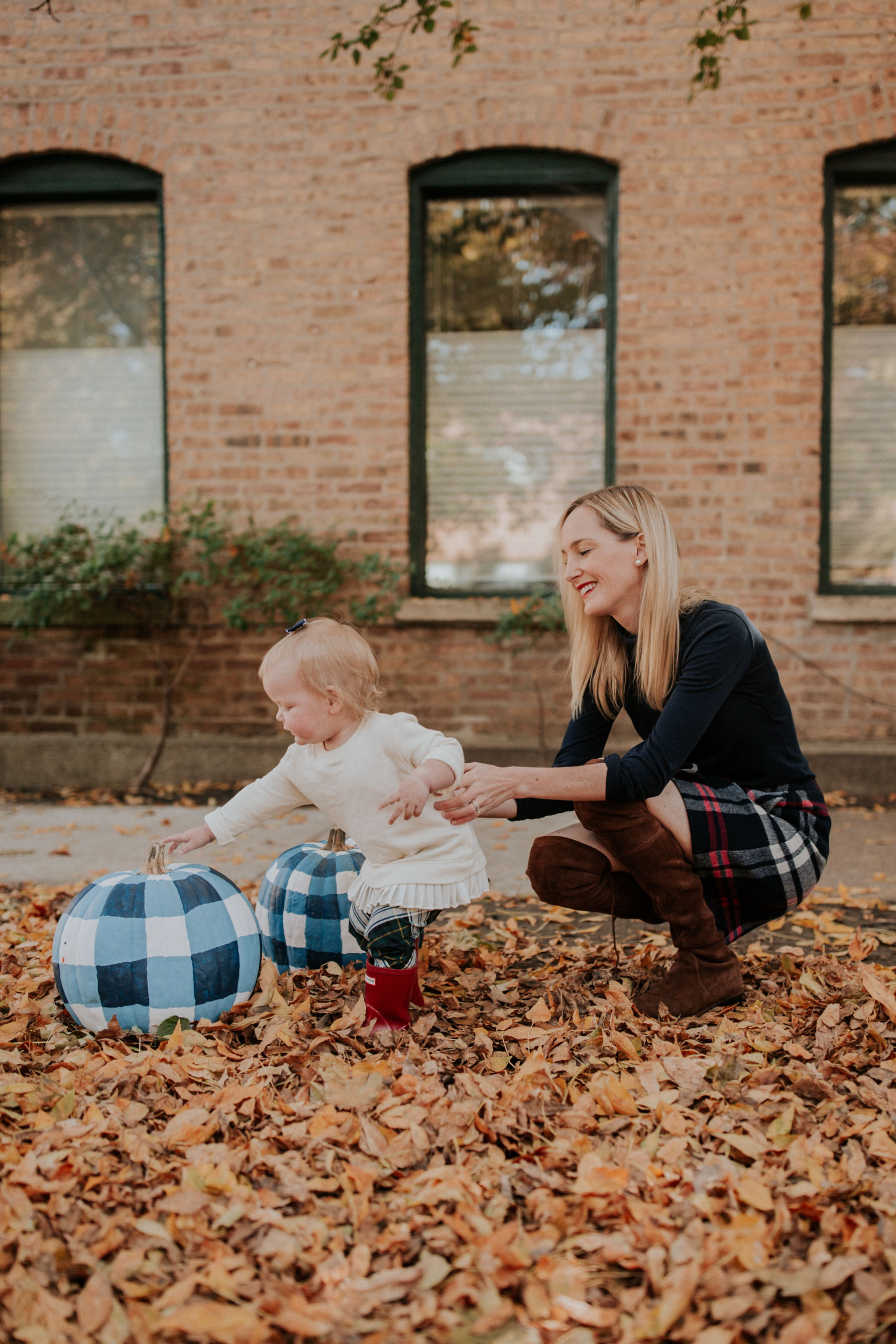 Kelly in the City and Gingham Pumpkins 