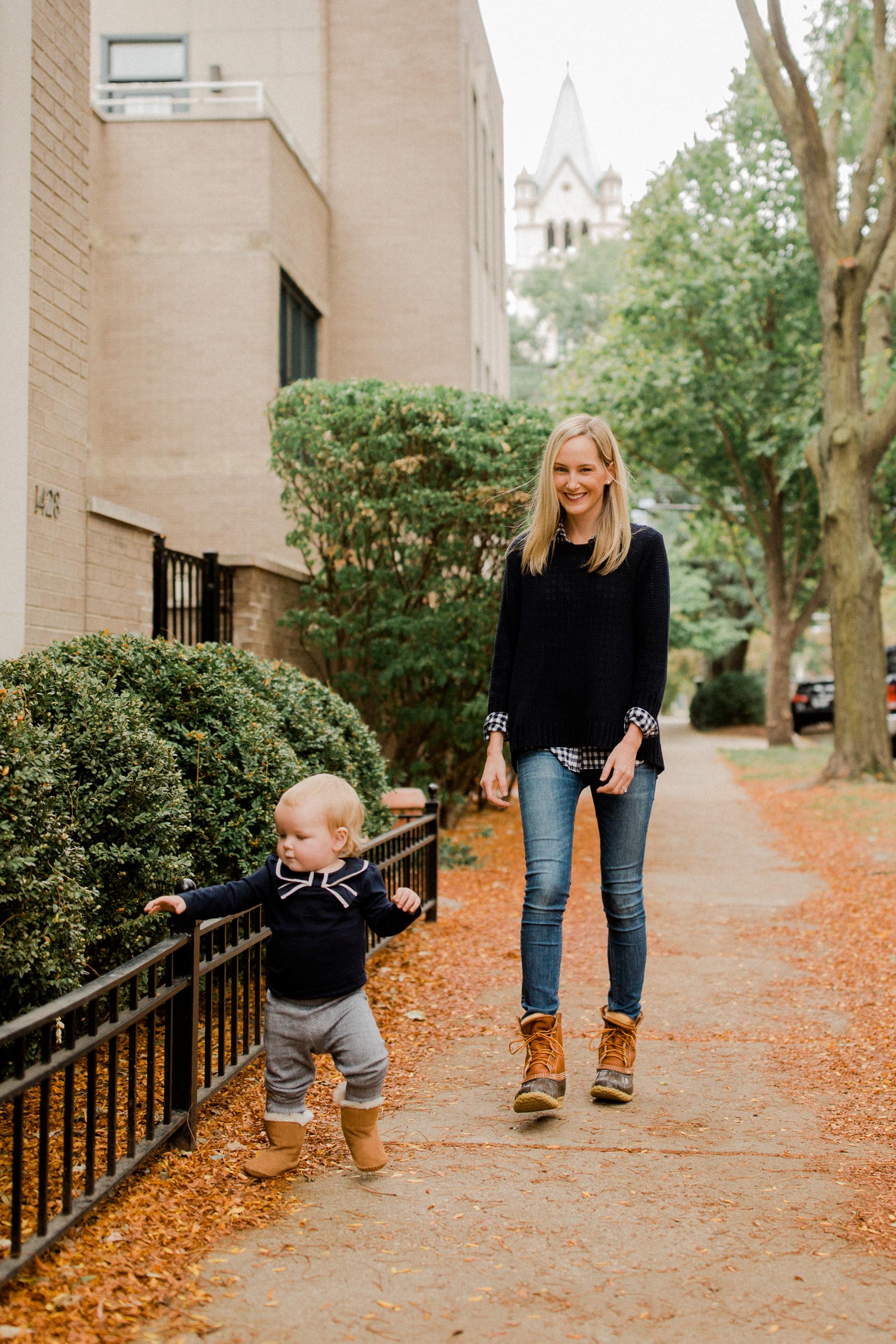 bean boots and jeans