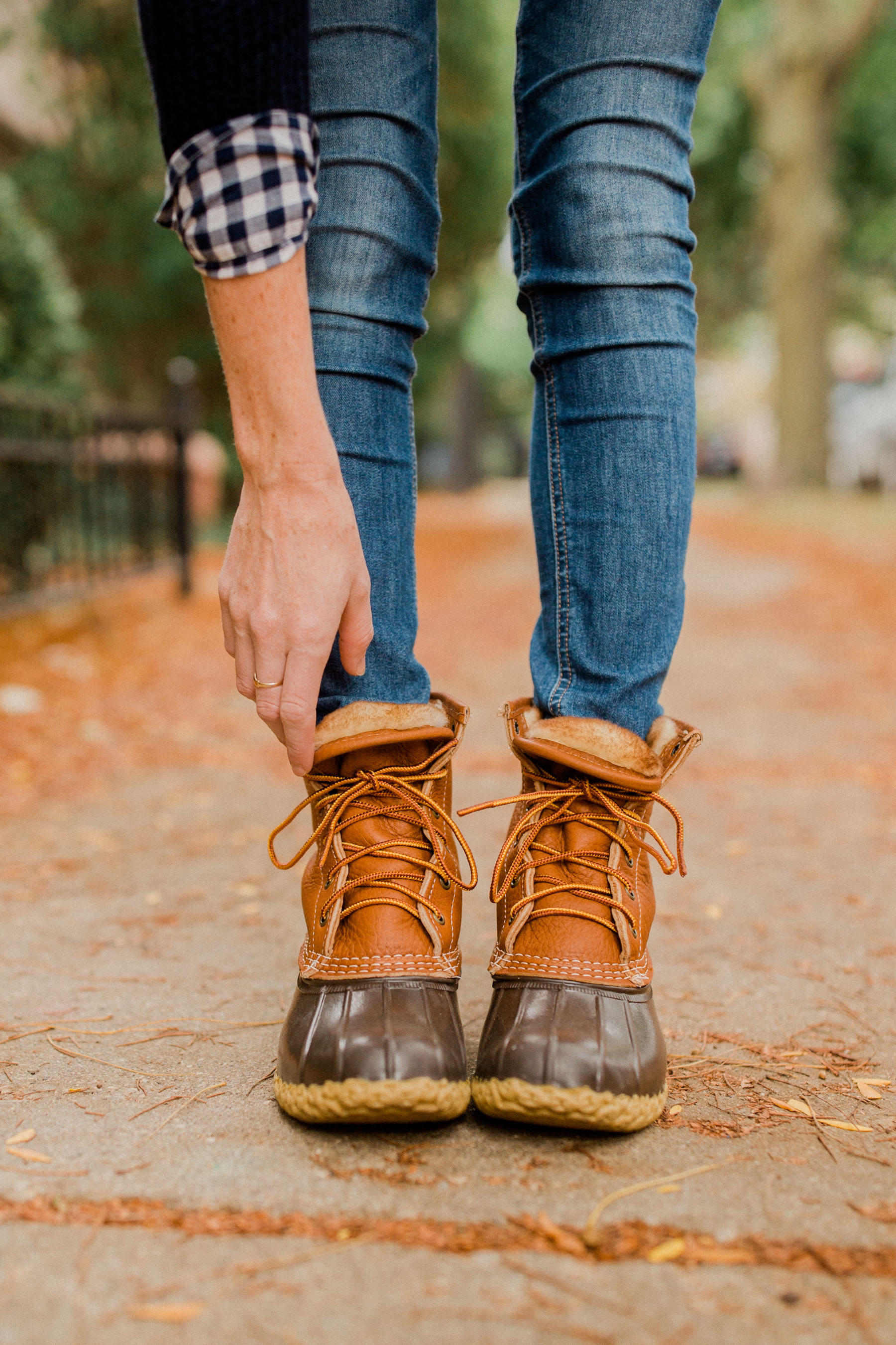 ll bean boots with fur