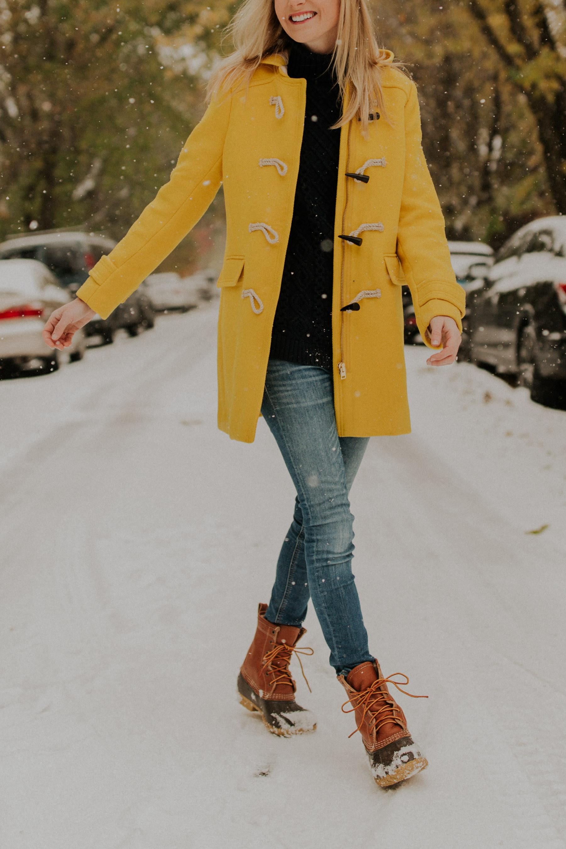 Yellow Toggle Coat