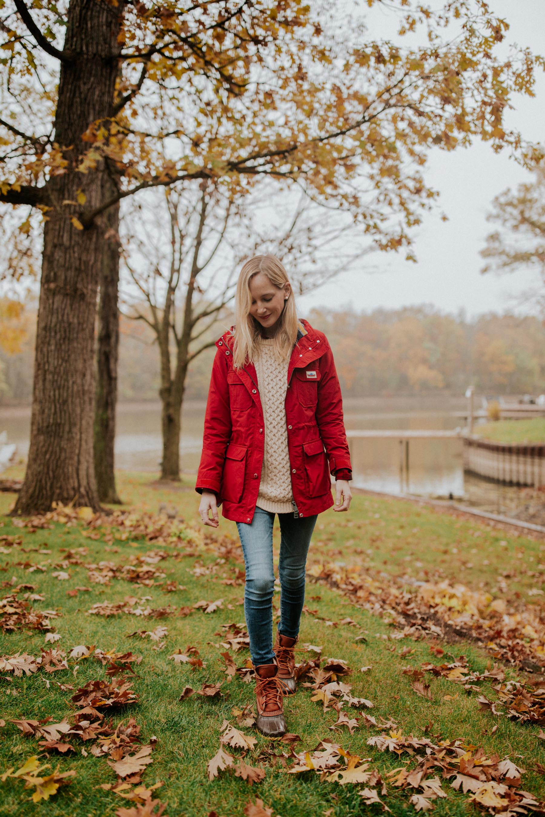 Larkin Family Fall fest. Red Raincoat 