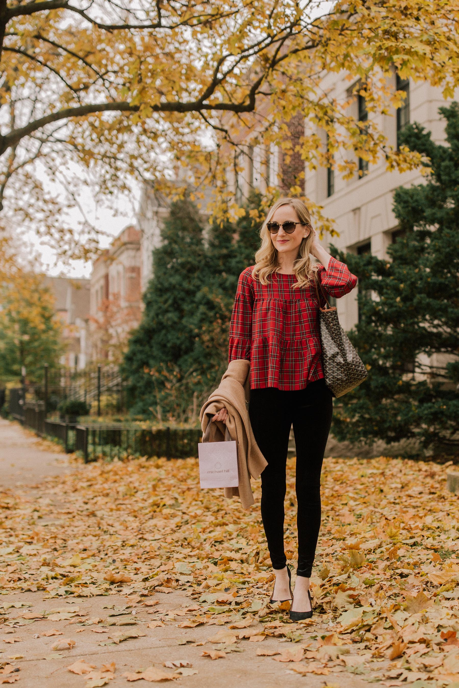 An Easy + Warm Preppy Thanksgiving Outfit