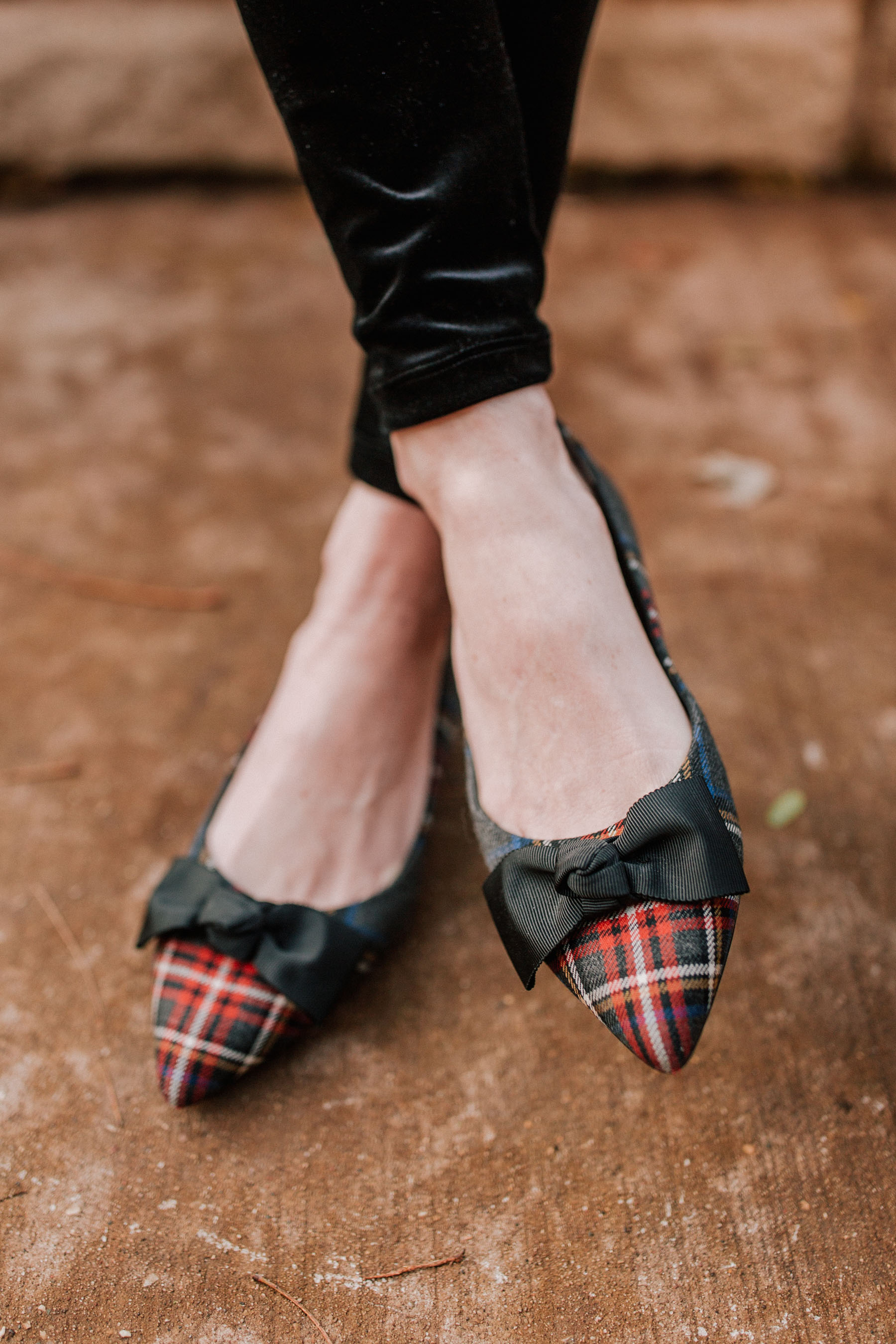 16 Pairs of Plaid Holiday Shoes
