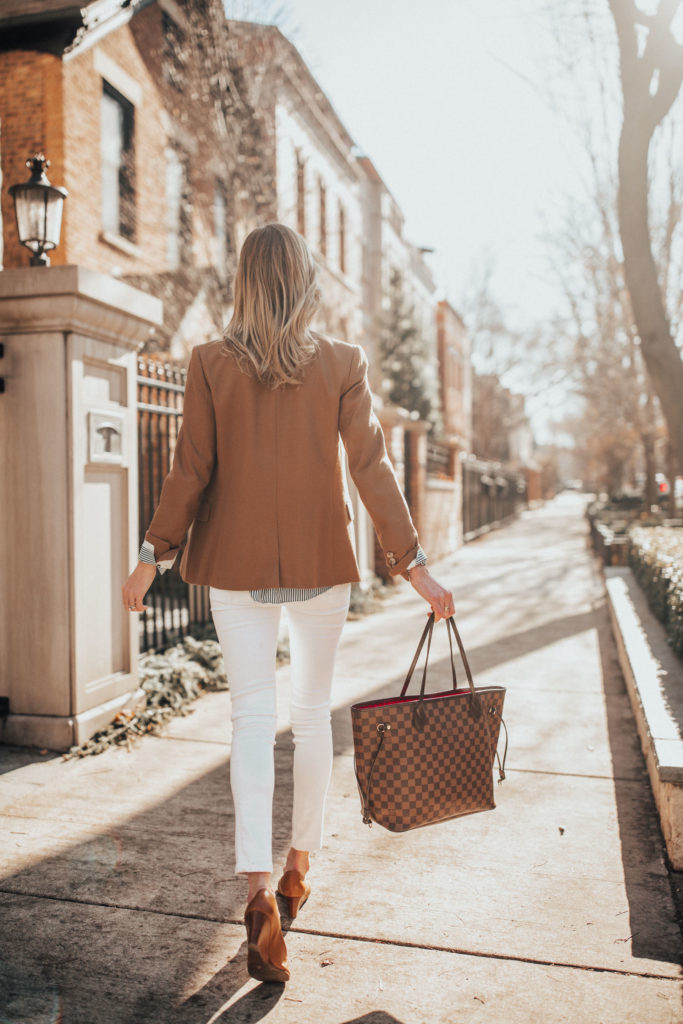 Classic Camel Blazer Outfit Details Kelly in the City