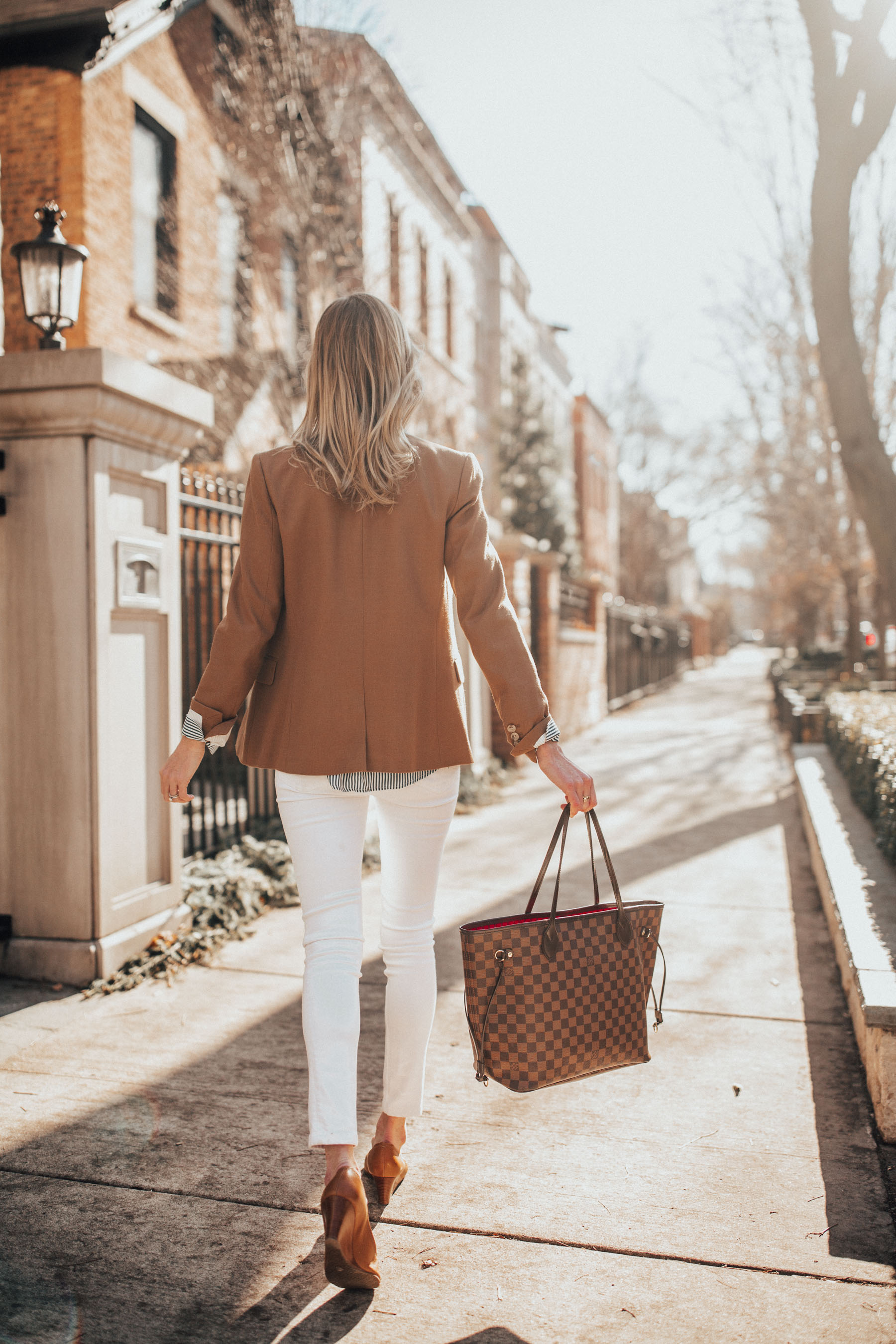 Classic Camel Blazer Outfit Details - Kelly in the City