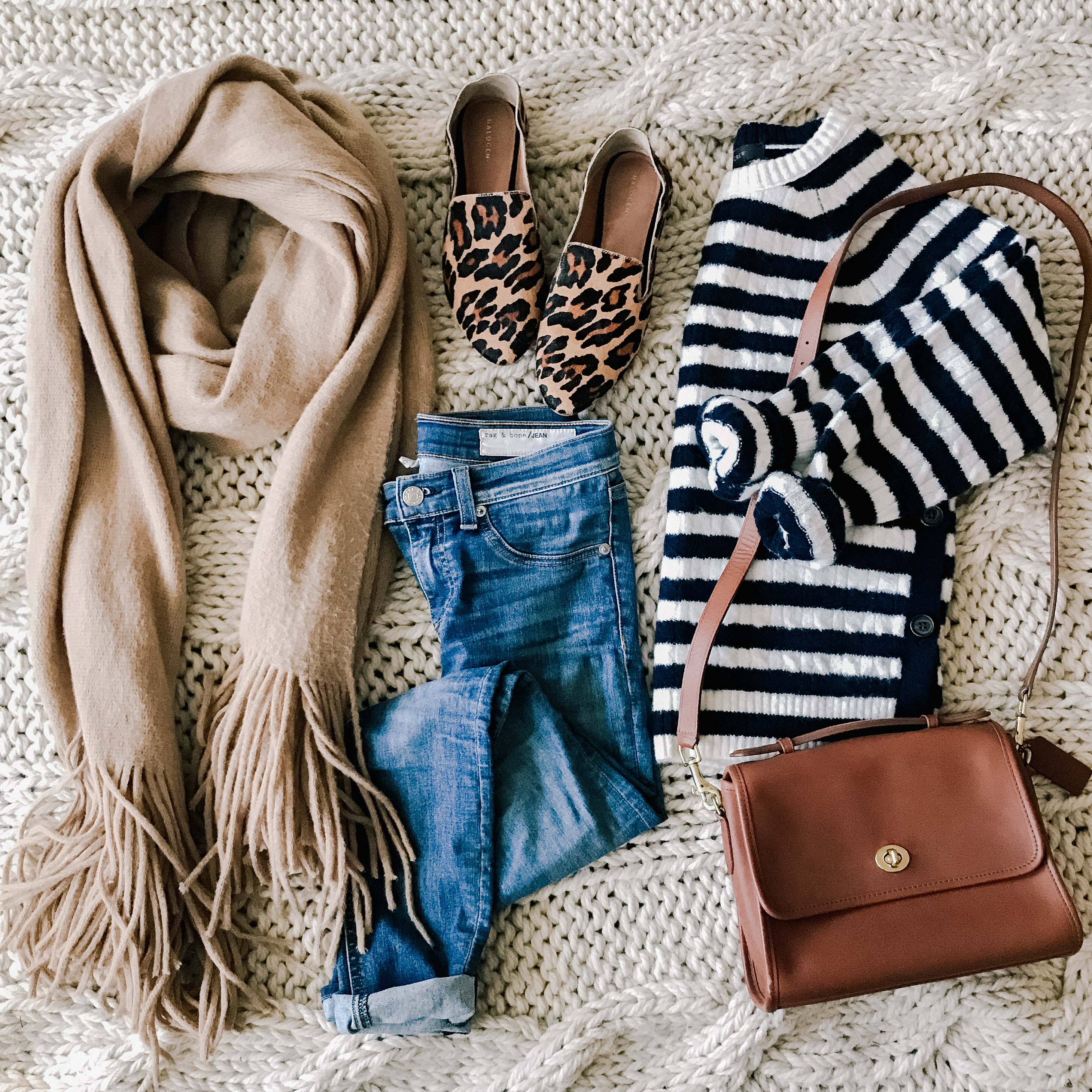 Recent Finds: Free People Kolby Scarf, striped sweater, leopard loafers, & more!