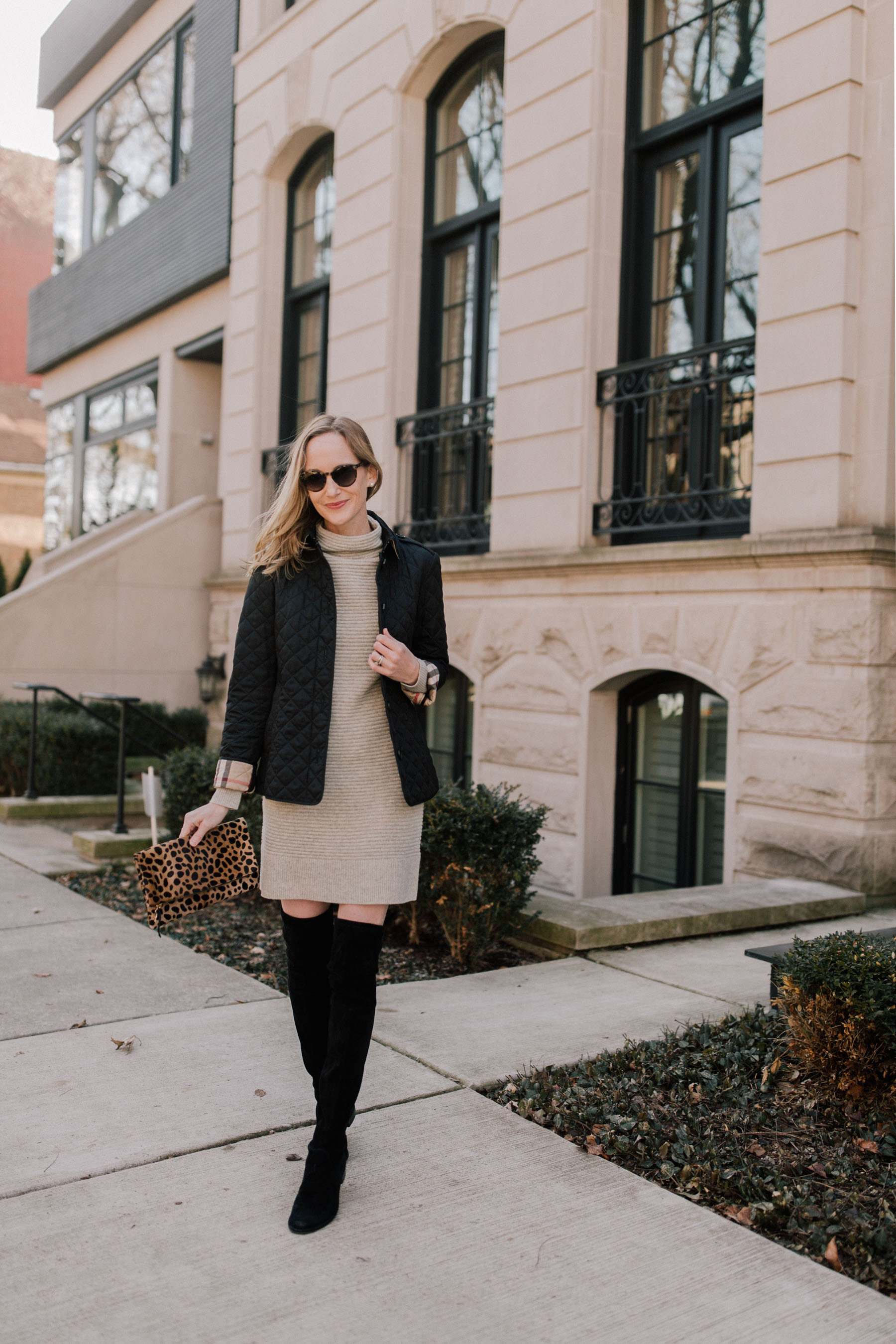 How to Wear a Sweater Over a Dress - Kelly in the City