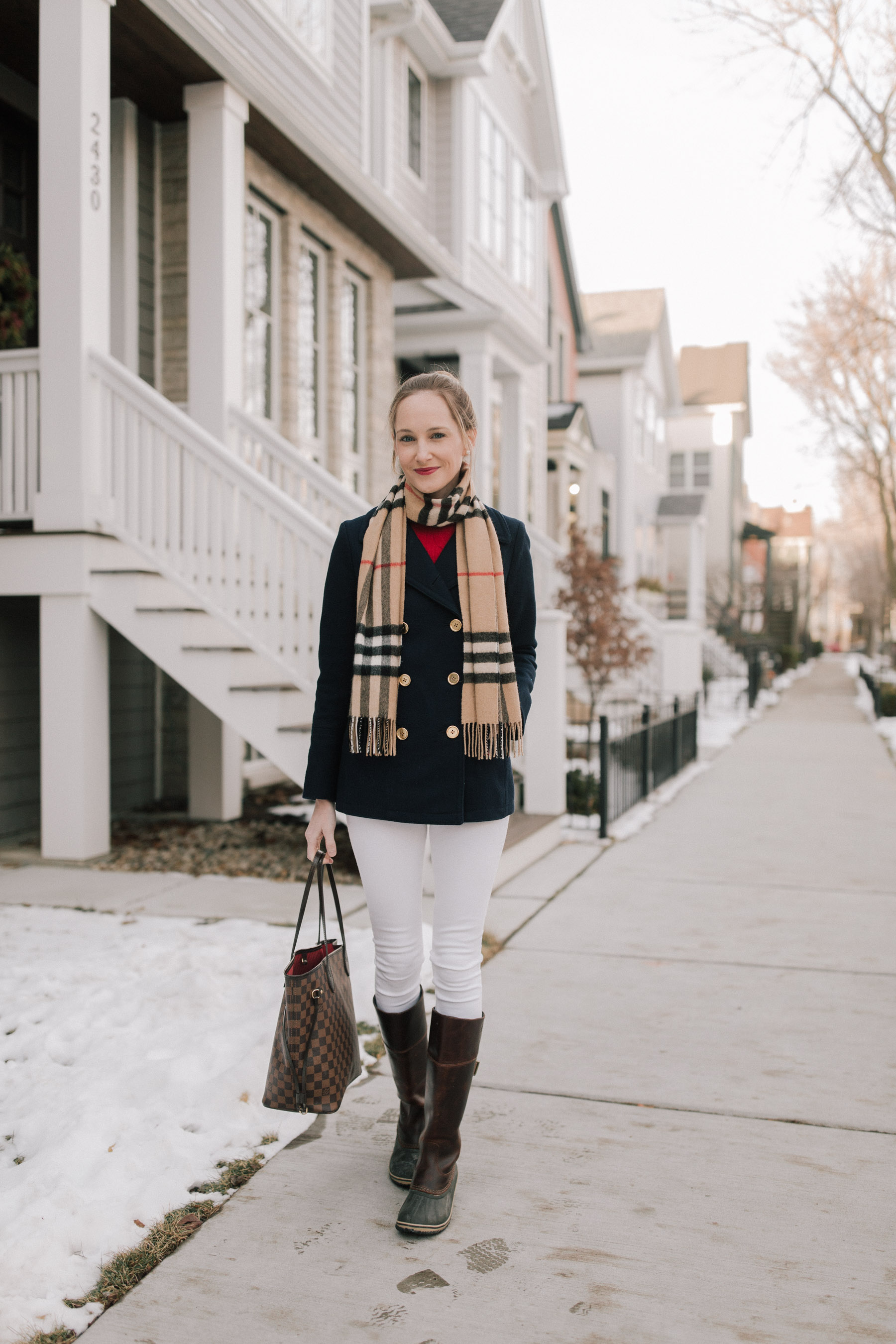 Louis Vuitton Mng Giant Scarf Navy Cashmere