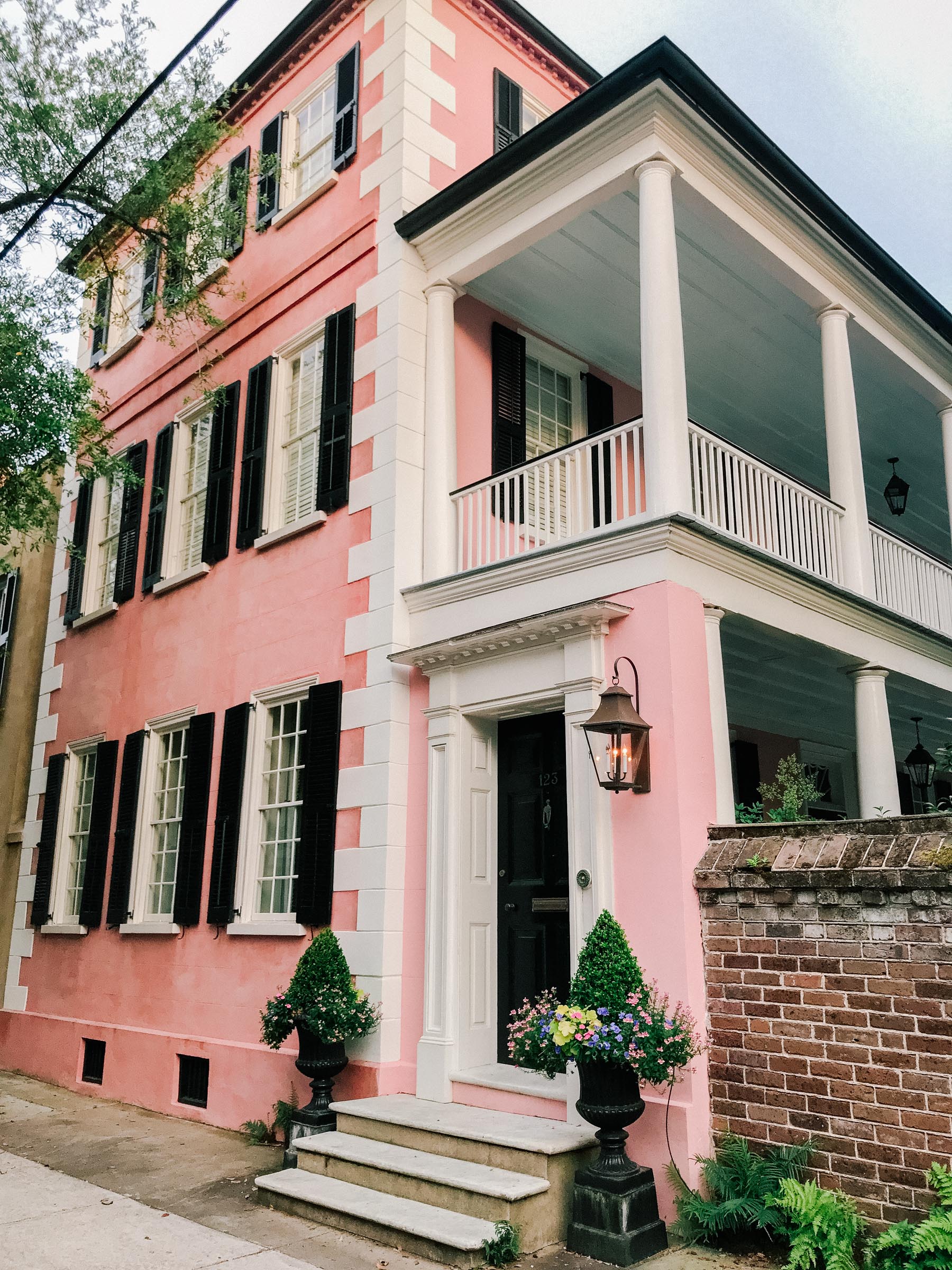 Pink Buildings In Charleston