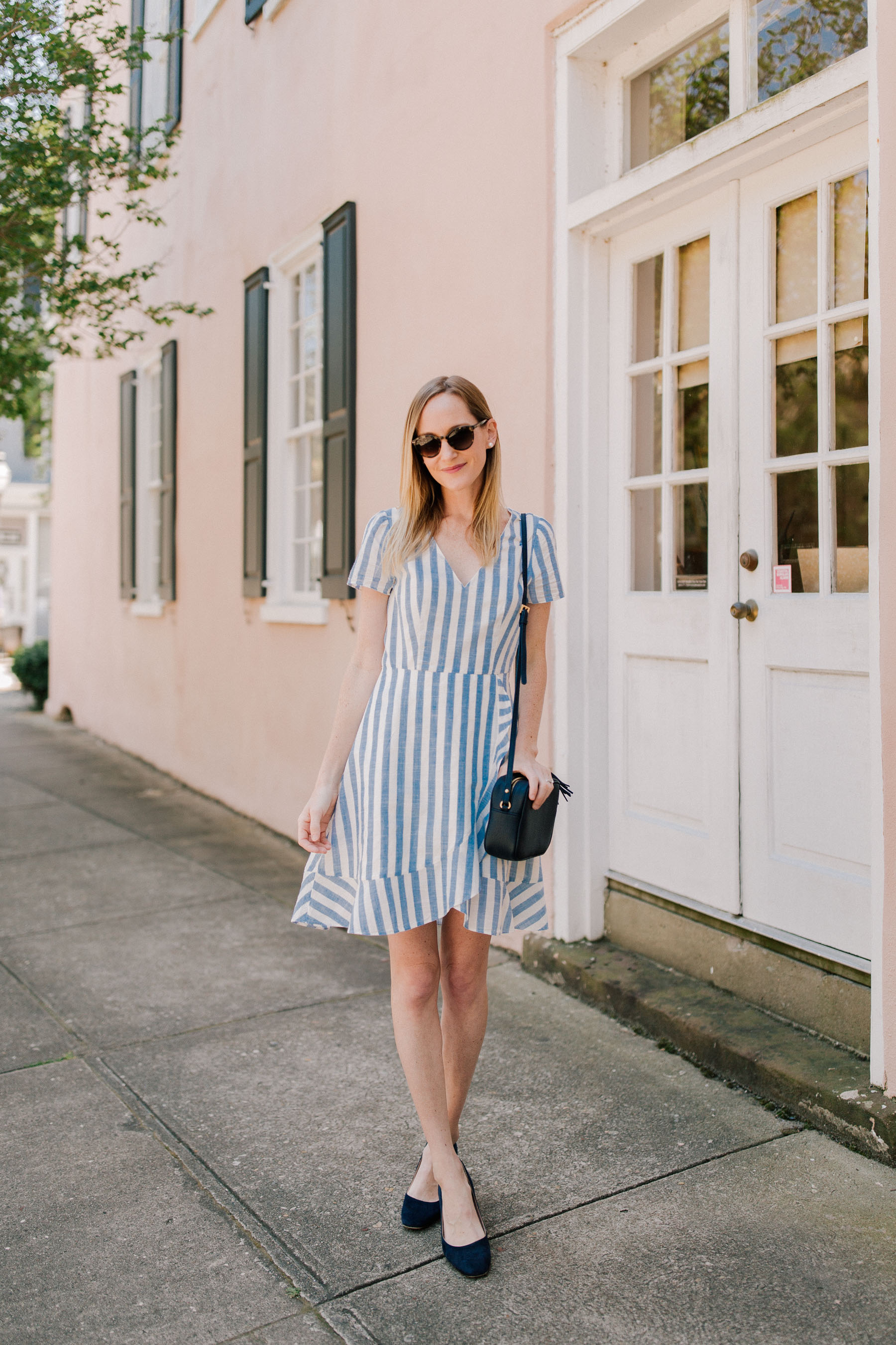 Striped 2025 ruffle dress