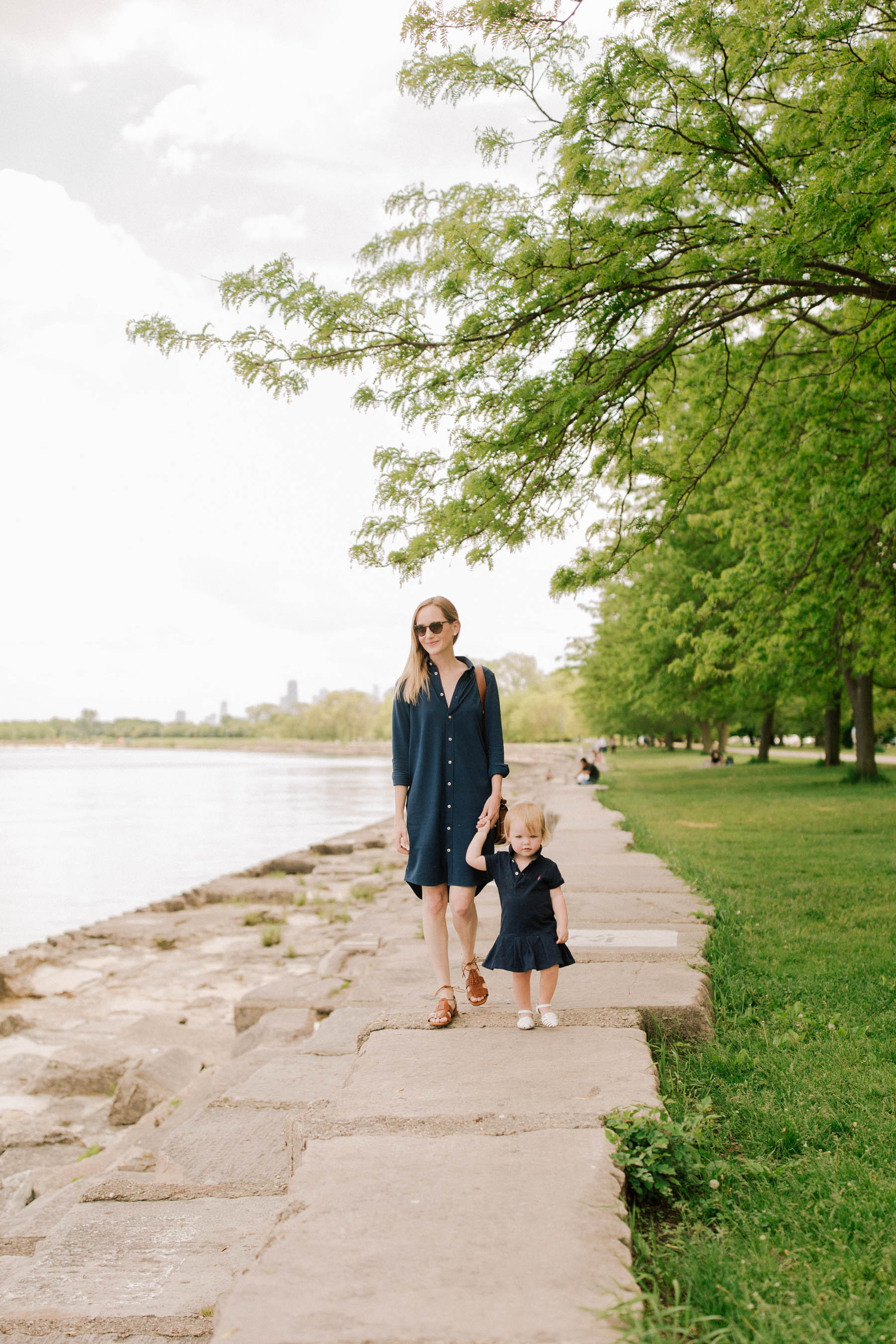 Kelly and Emma at Lake Michigan - Polo Ralph Lauren