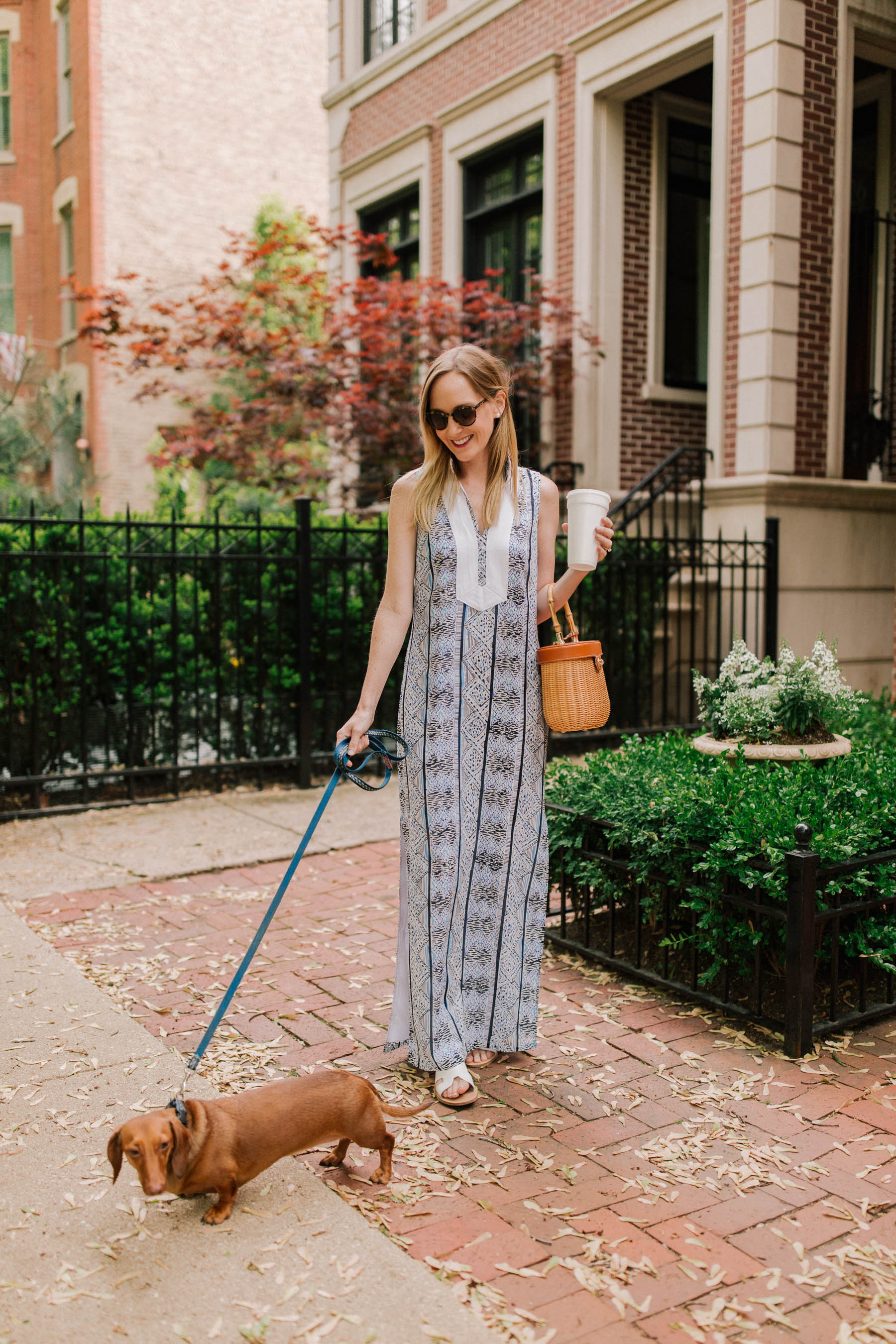 Kelly wearing Sail to Sable Maxi Dresses