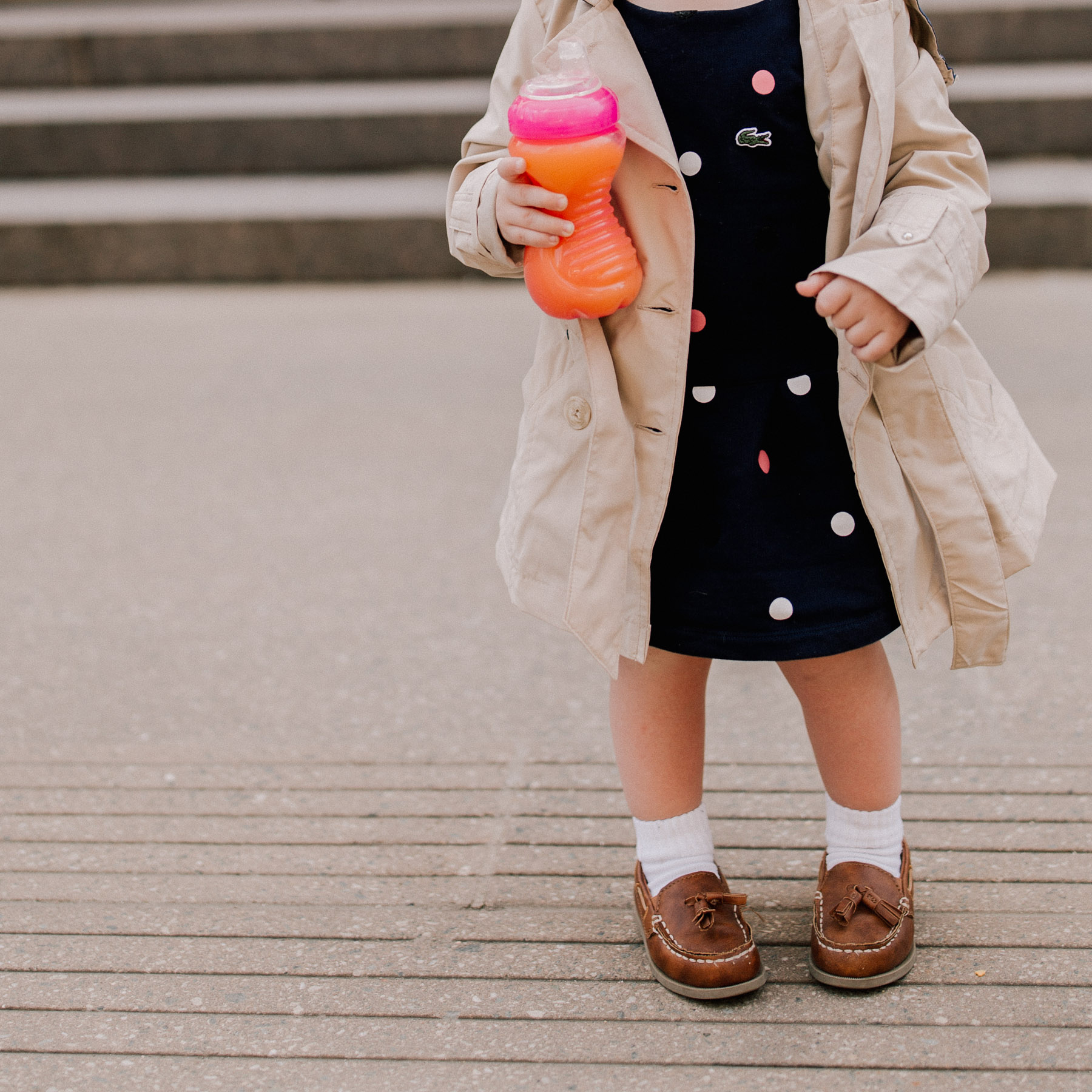 Toddler in a Trench Coat