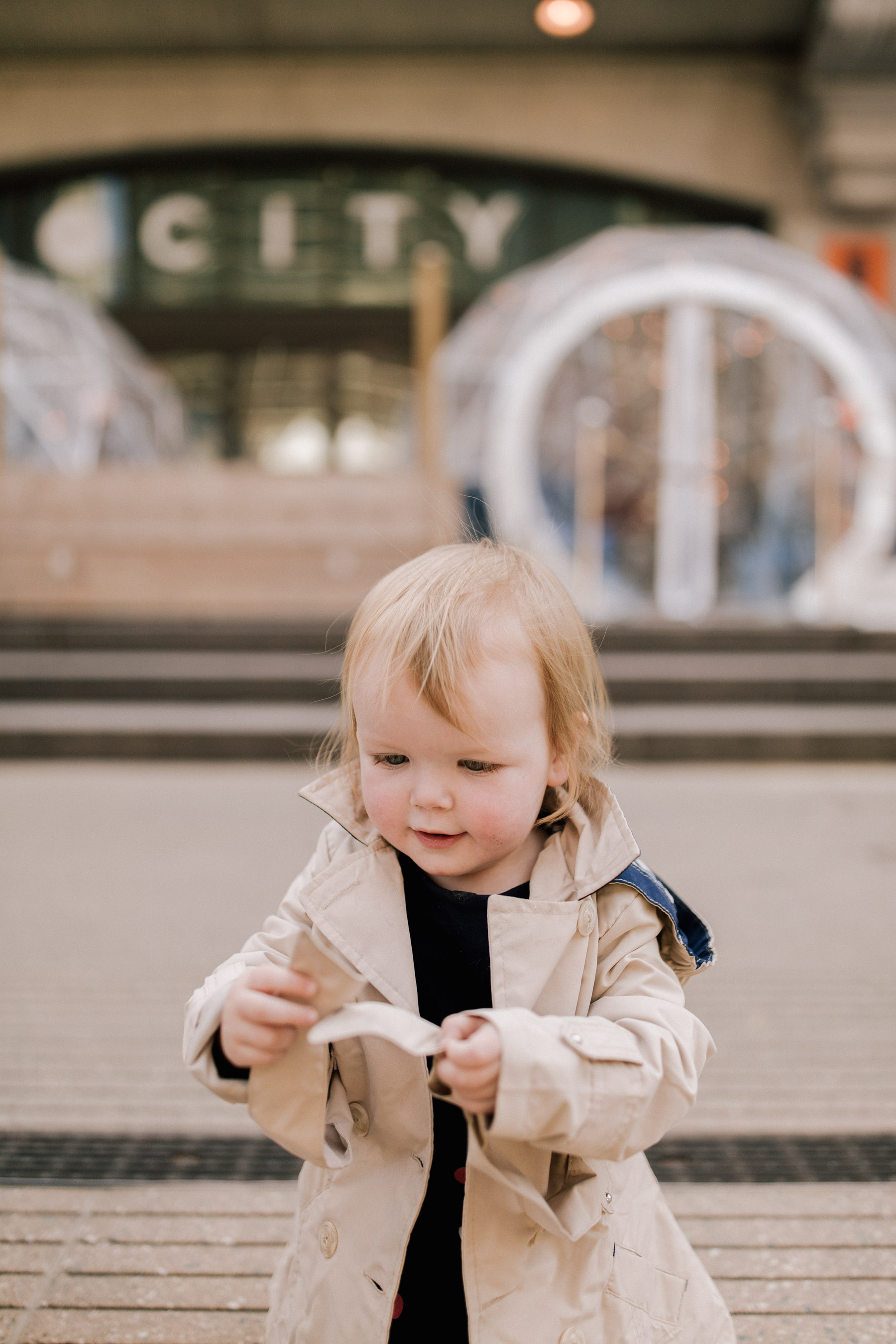 Infant trench clearance coat girl