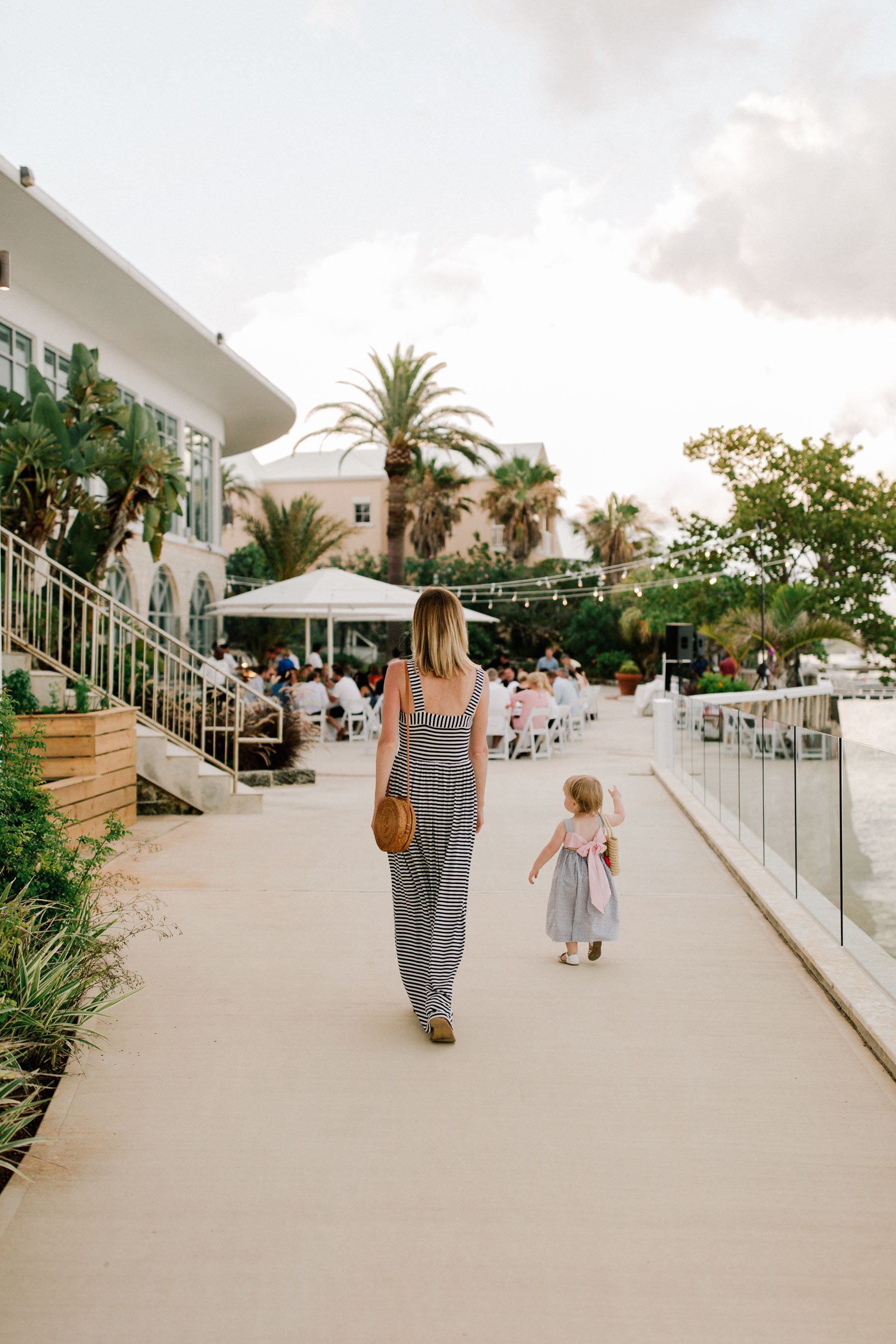 Navy stripe hotsell maxi dress