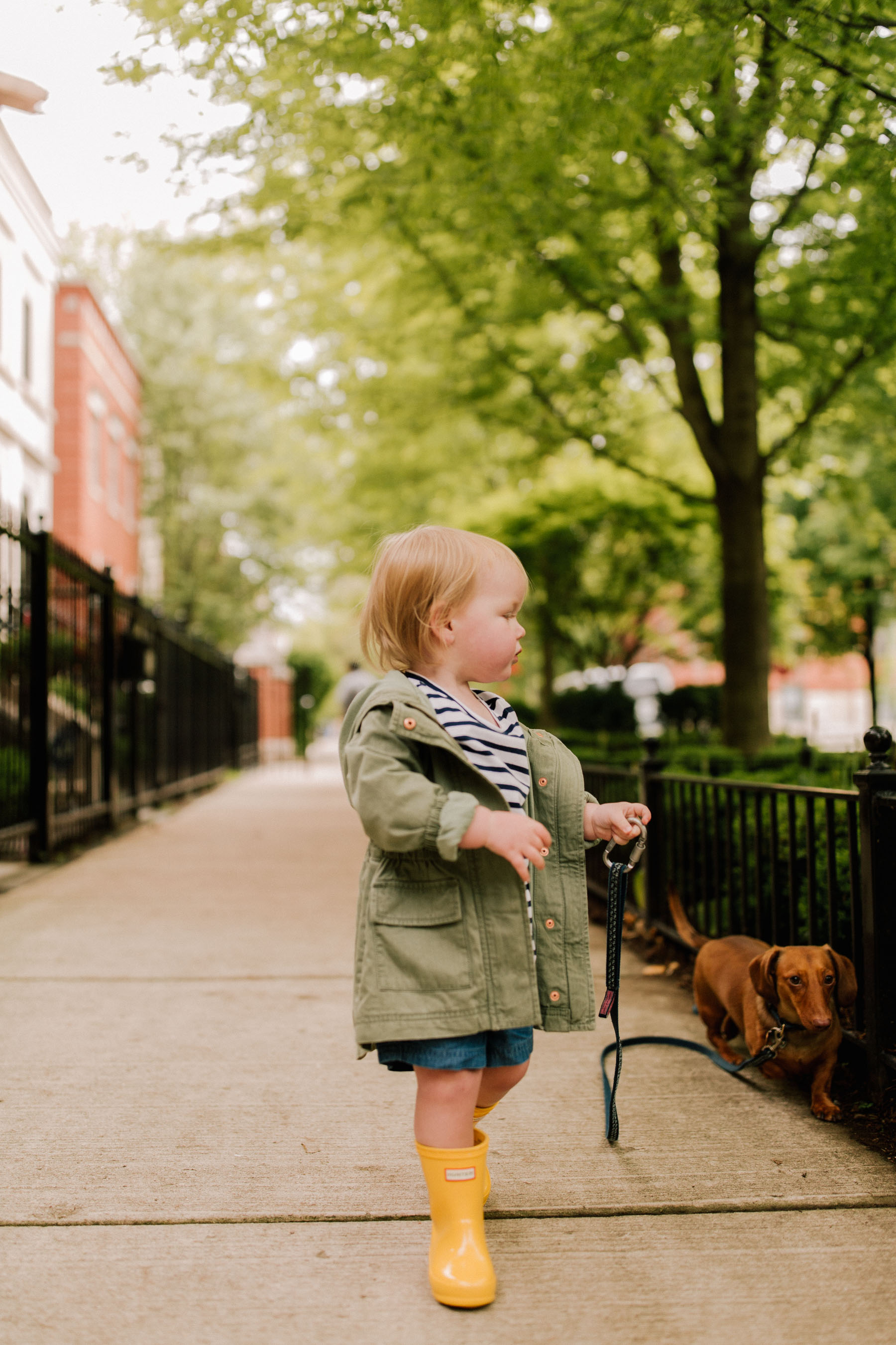 Noodle and Emma - Hunter Boots Toddler - Kelly in the City