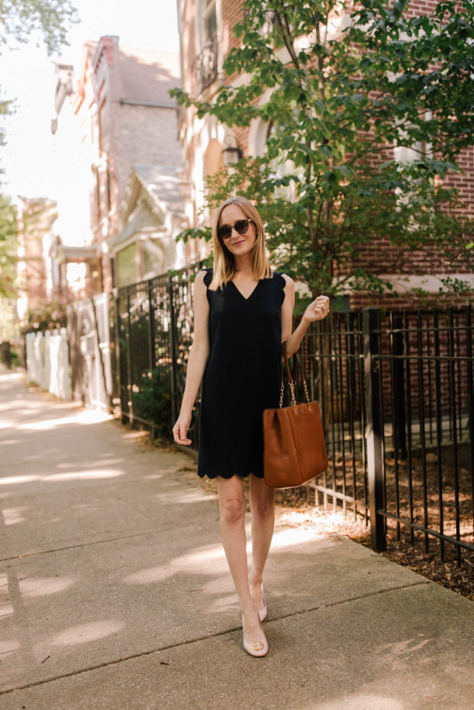 NSALE: CeCe Navy Scalloped Dress | Kelly in the City