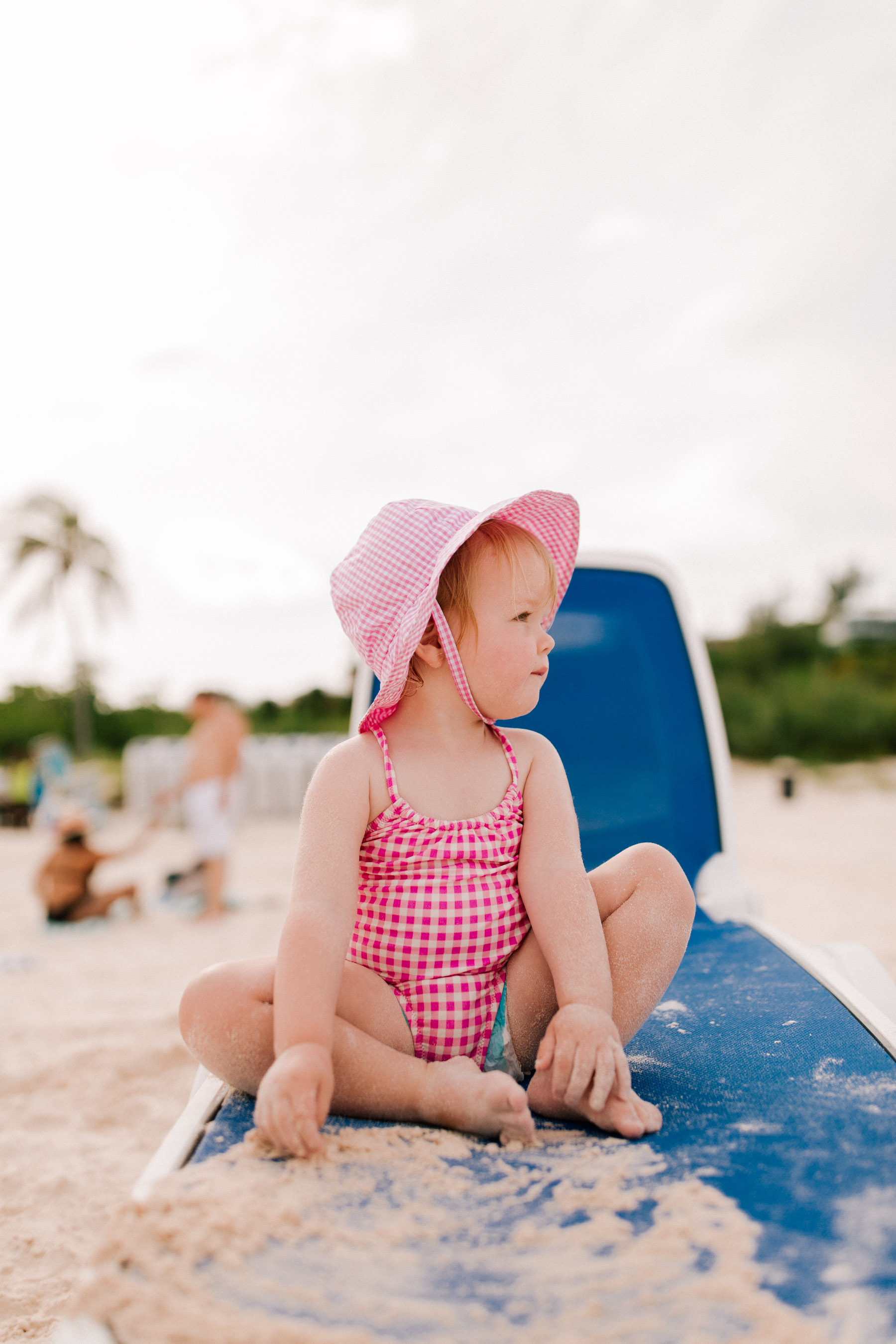 Girls' one-piece swimsuit in gingham J.Crew