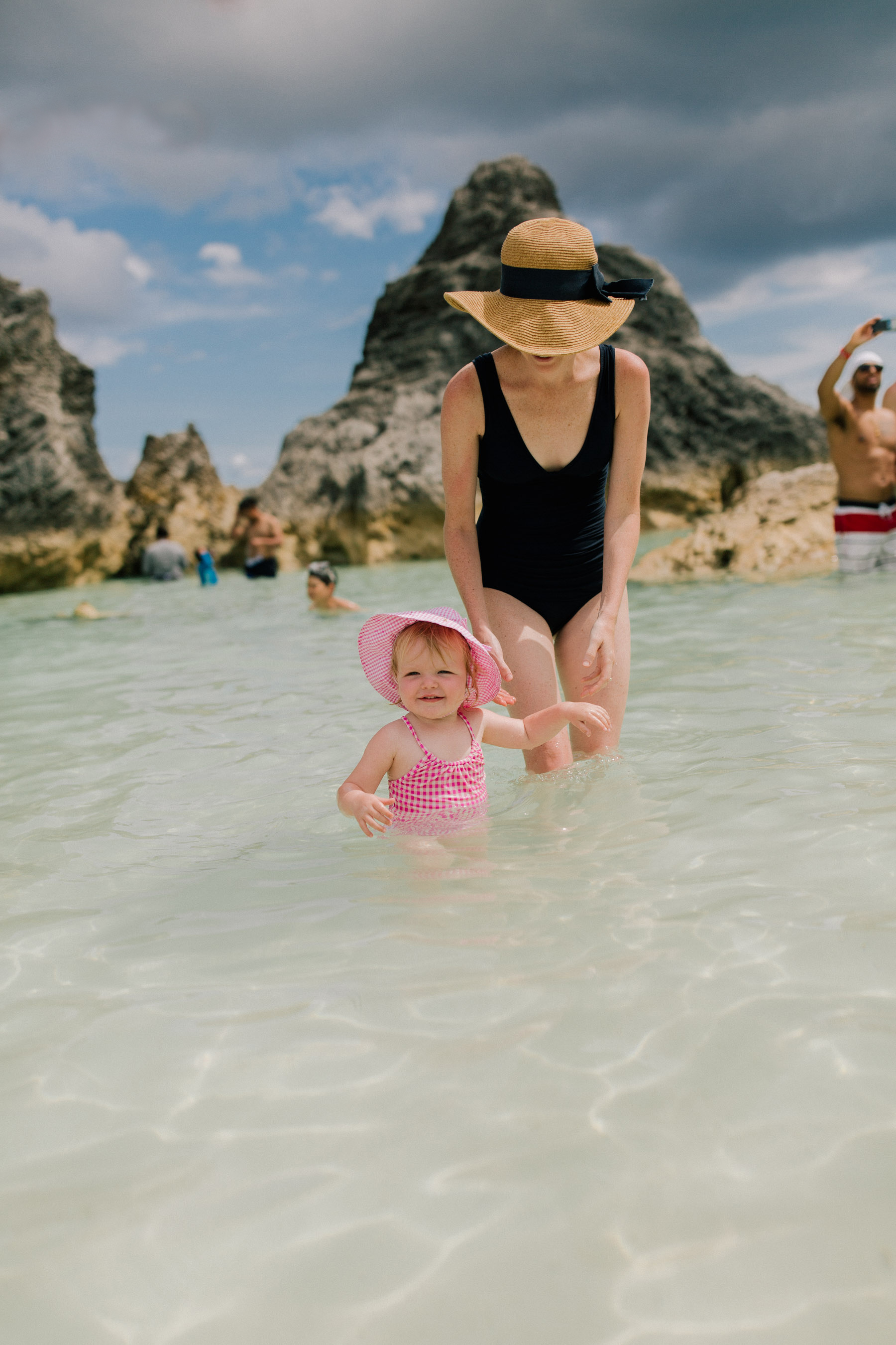 Girls' one-piece swimsuit in gingham J.Crew