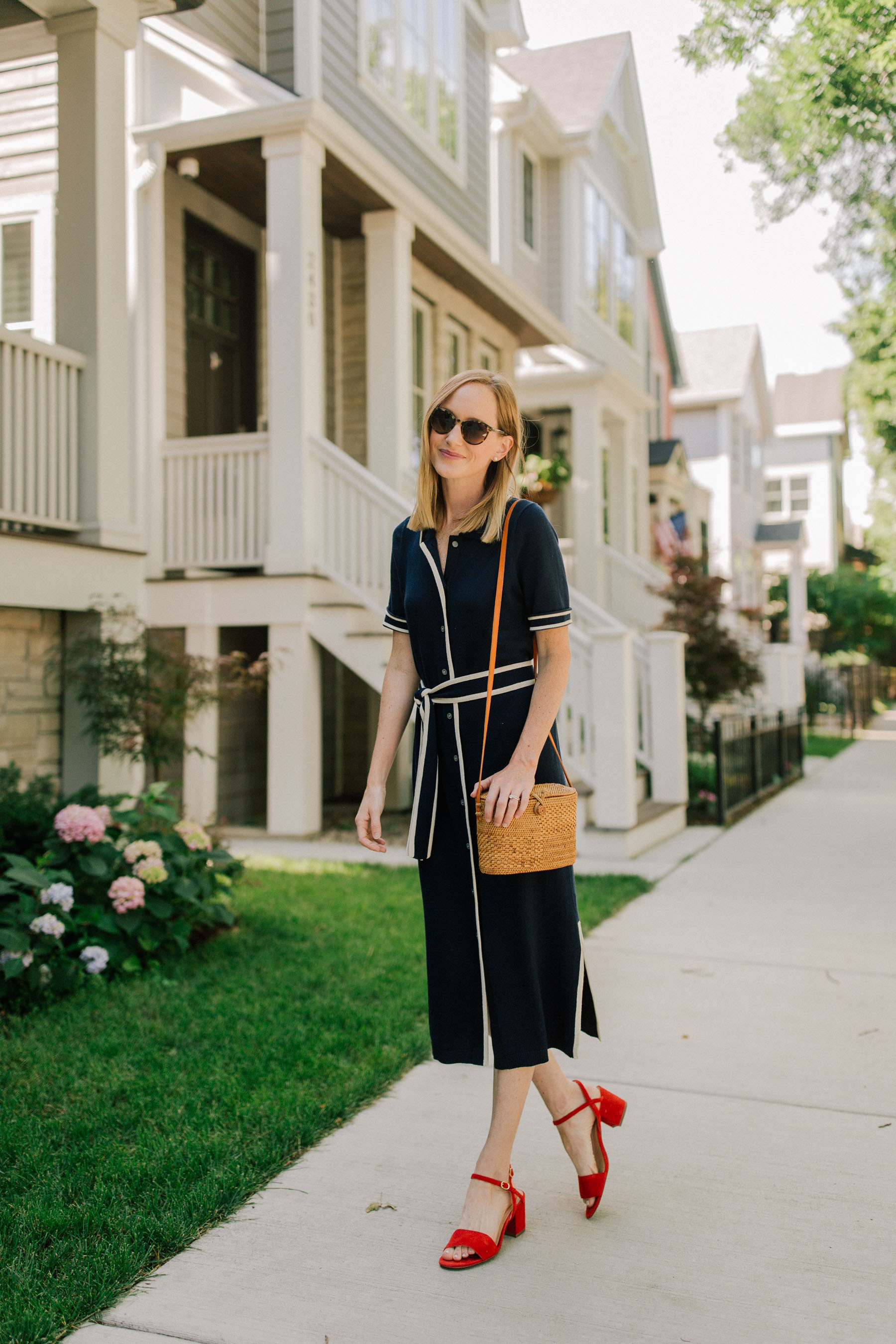 J crew sale belted sweater dress