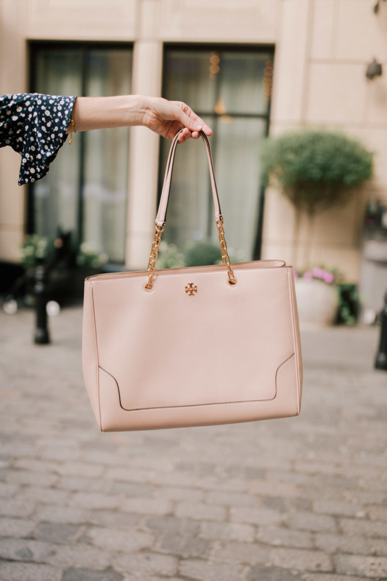 tory burch small marsden leather tote